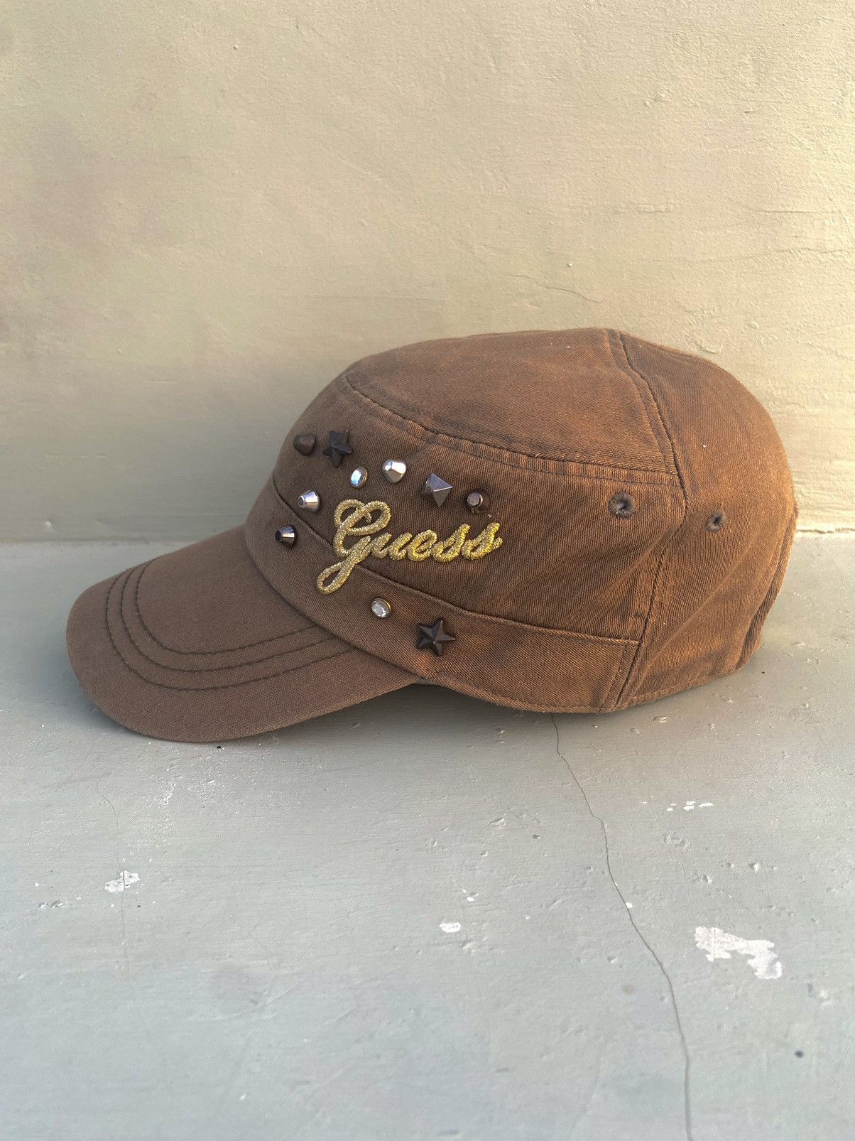If Six Was Nine 2000s guess studded button ifsixwasnine patrol hat Size ONE SIZE - 2 Thumbnail