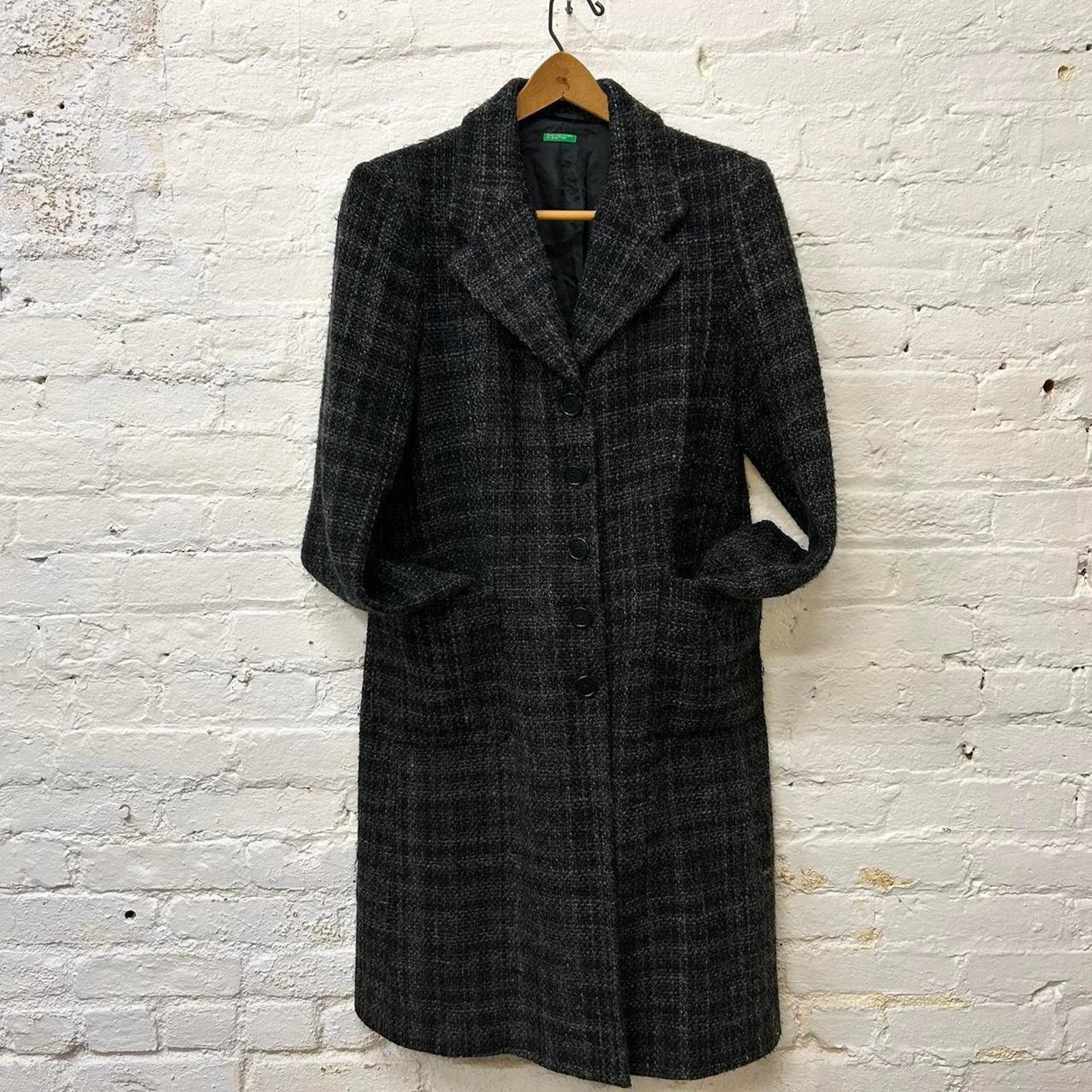 United Colors Of Benetton Of Benetton grey wool coat Size S / US 4 / IT 40 - 3 Thumbnail