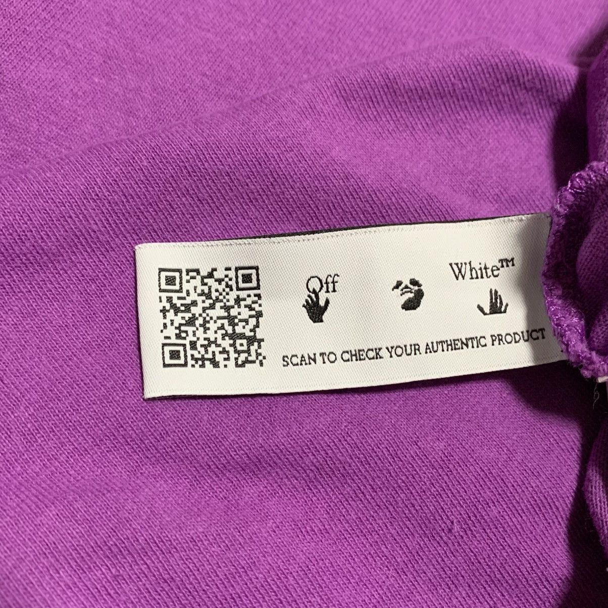 Off-White Off White Large Diag Tab Purple Tee Virgil Abloh Size US L / EU 52-54 / 3 - 8 Thumbnail