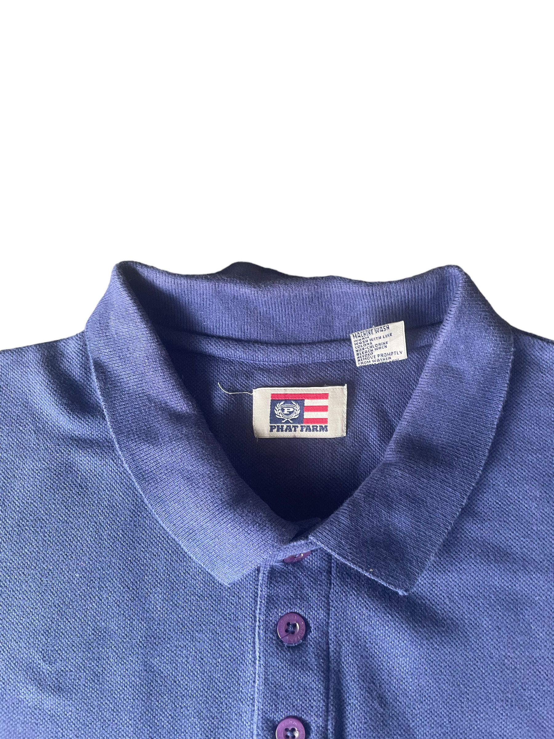 Designer × Phat Farm × Vintage Phat Farm Polo Tshirt Faded Wash Size US XL / EU 56 / 4 - 5 Thumbnail
