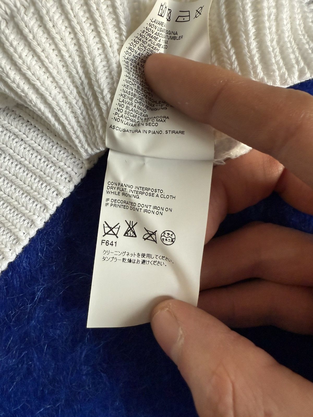 MM6 MM6 Maison Margiela Textured Knit Sweater White Size S Size S / US 4 / IT 40 - 7 Thumbnail
