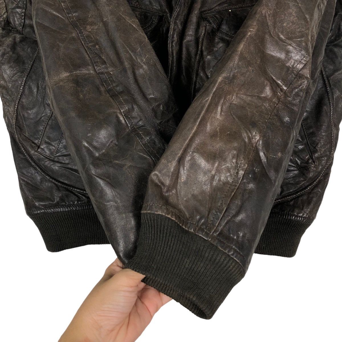 Japanese Brand 🔥Vintage Fly Leather Jacket JC Havard Japan Issey Miyake Size US L / EU 52-54 / 3 - 15 Thumbnail