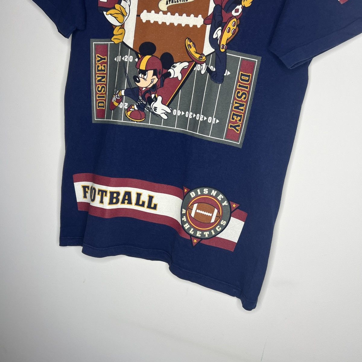 Disney × Mickey Inc × Vintage Vintage Disney Mickey Inc Mouse Athletics Football Tshirt Size US M / EU 48-50 / 2 - 3 Thumbnail