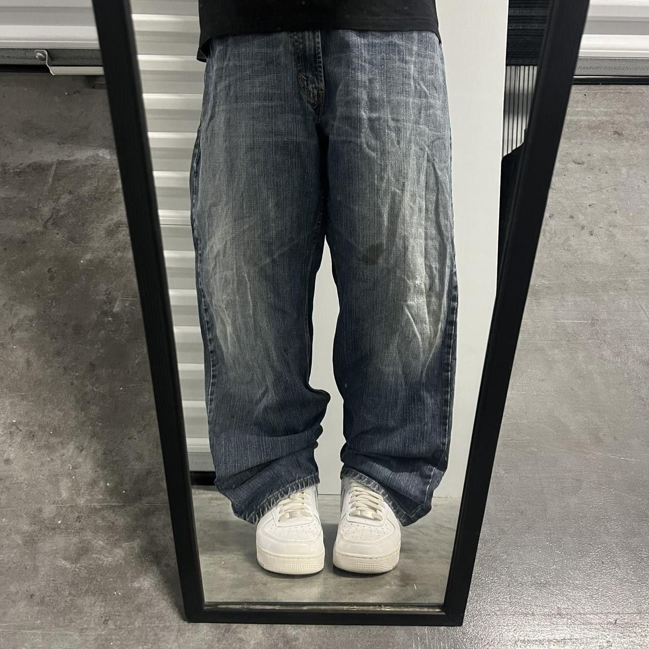 Levi's × Vintage Vintage Y2K Baggy Levis Skater Style Dark Wash Denim Jeans! Size US 40 / EU 56 - 1 Thumbnail