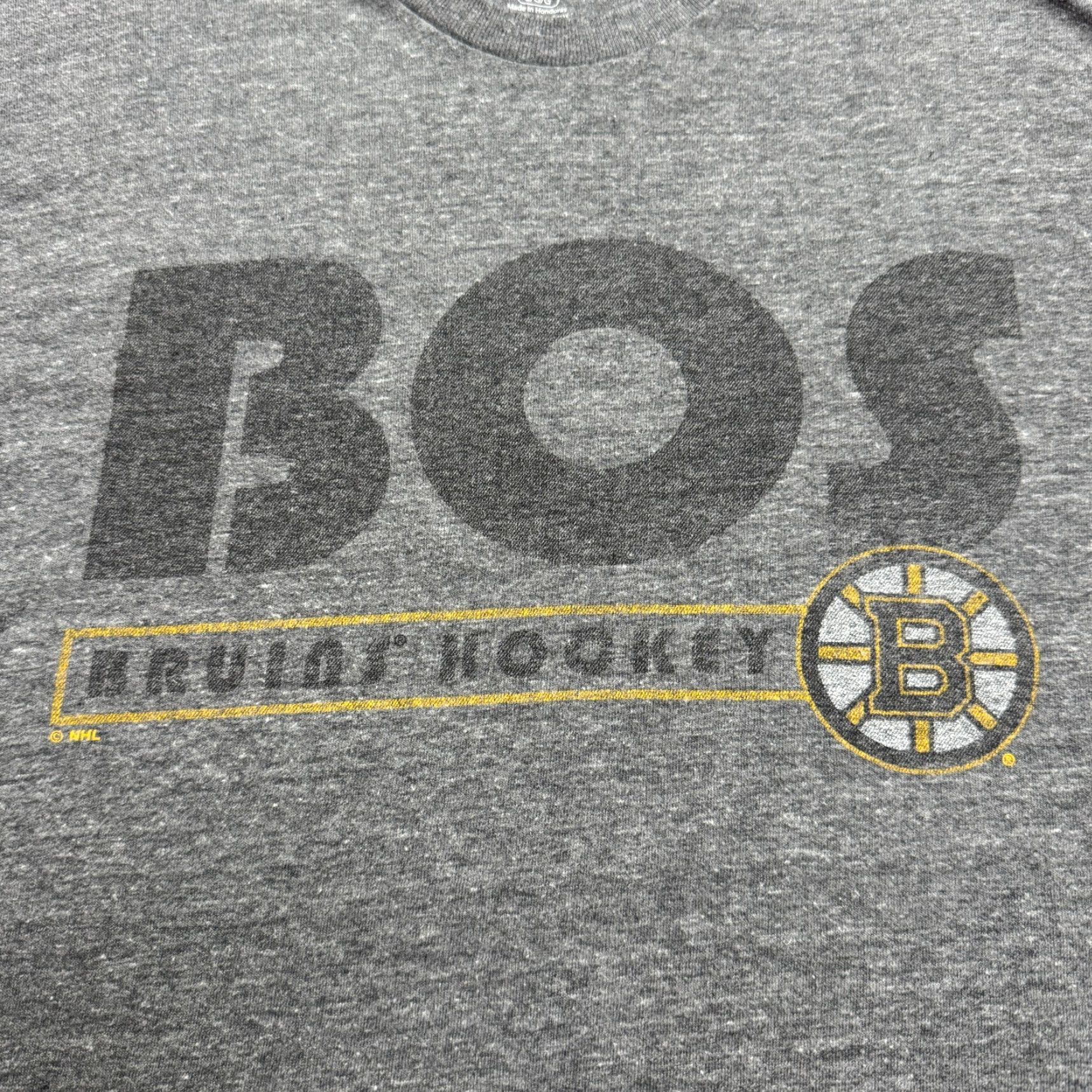 47 "47 Brand Boston Bruins NHL Graphic T-Shirt Adult Large Gray Cotton Short Sleeve Sports Mens" Size US L / EU 52-54 / 3 - 3 Thumbnail