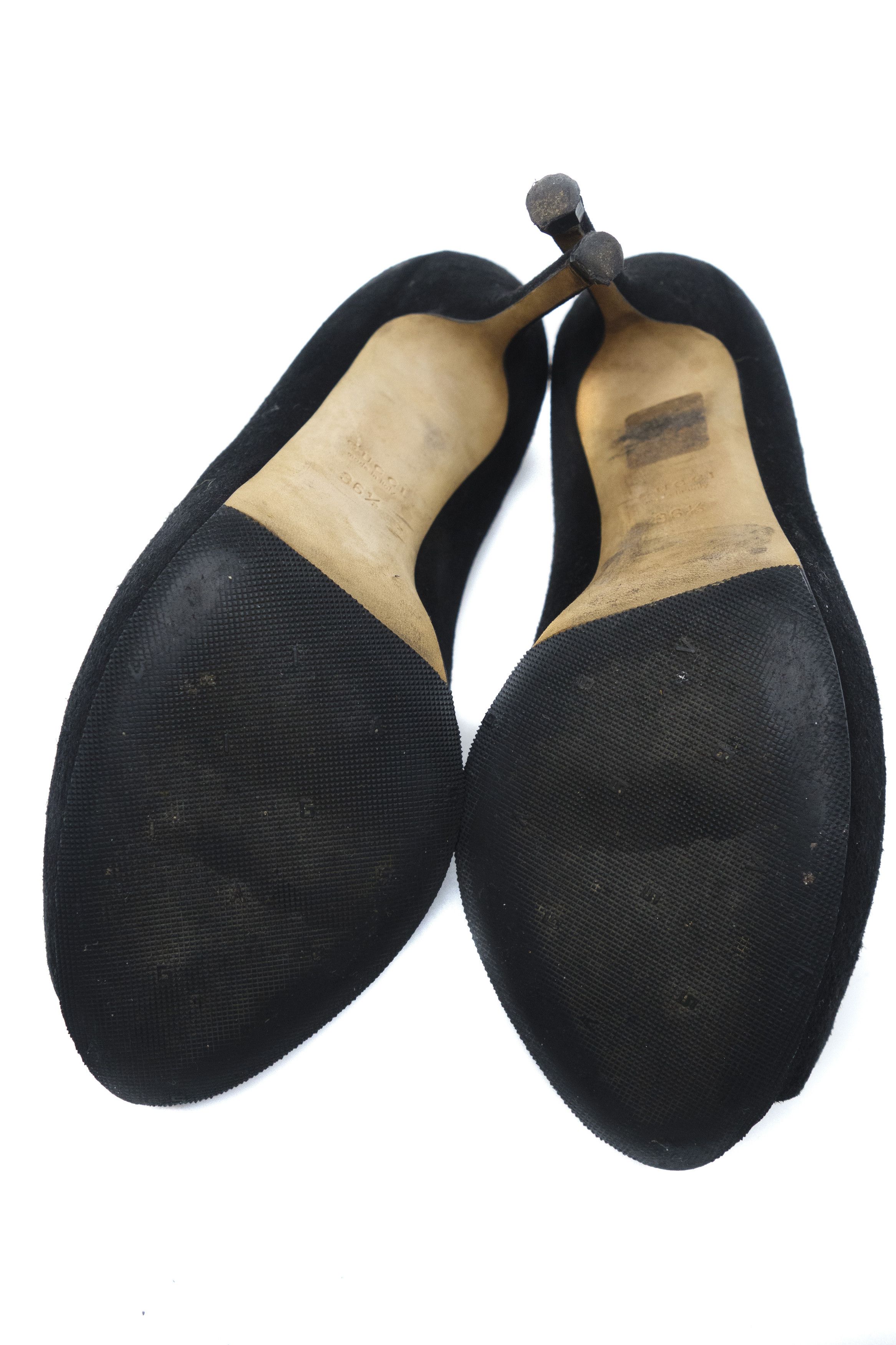 Gucci 00S Tom Ford Era Suede Heels Vintage Size US 6.5 / IT 36.5 - 6 Thumbnail