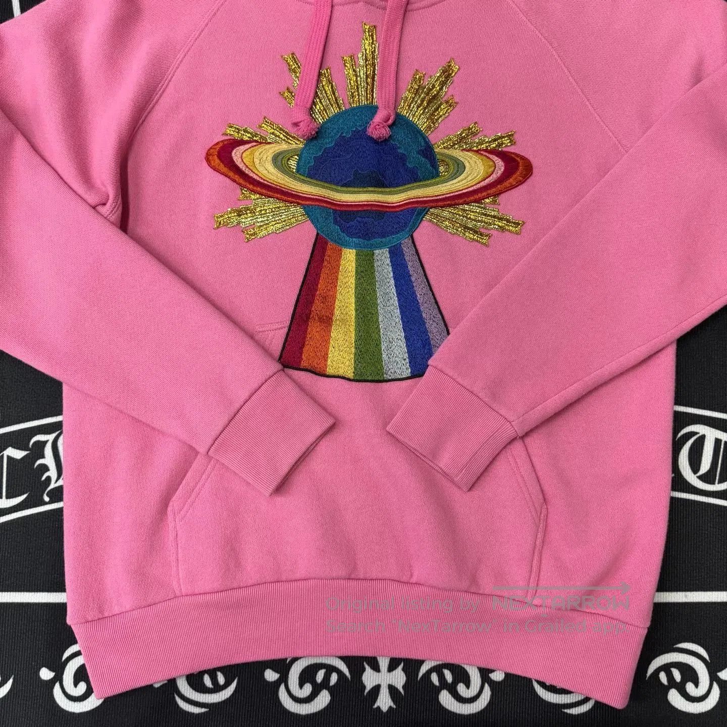 Gucci Gucci Pink Planet Embroidery Hoodie. Size S / US 4 / IT 40 - 2 Thumbnail