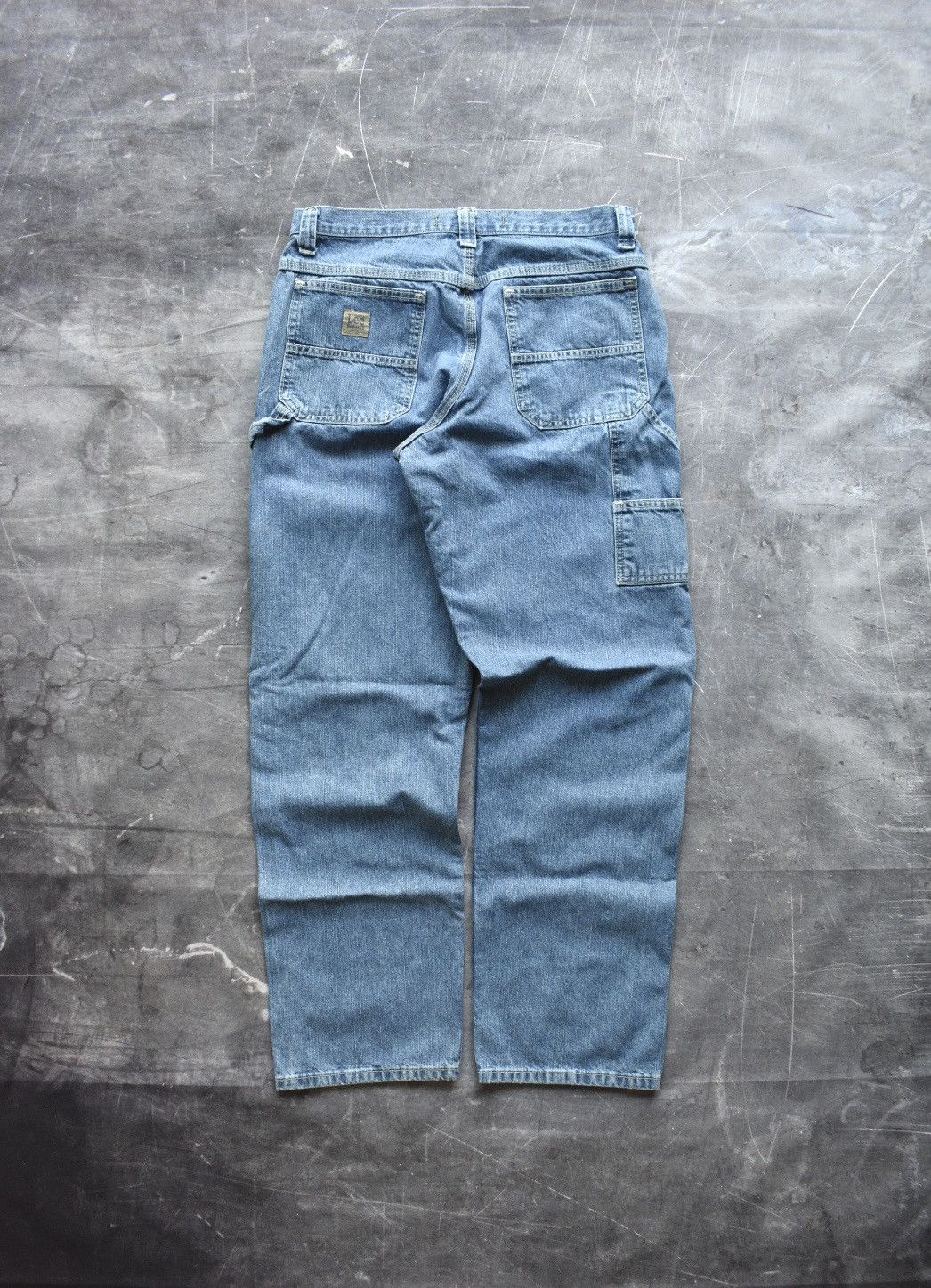 Vintage Vintage Y2K Lee Durgarees Carpenter Denim Jeans (33X32) Size US 33 - 2 Thumbnail