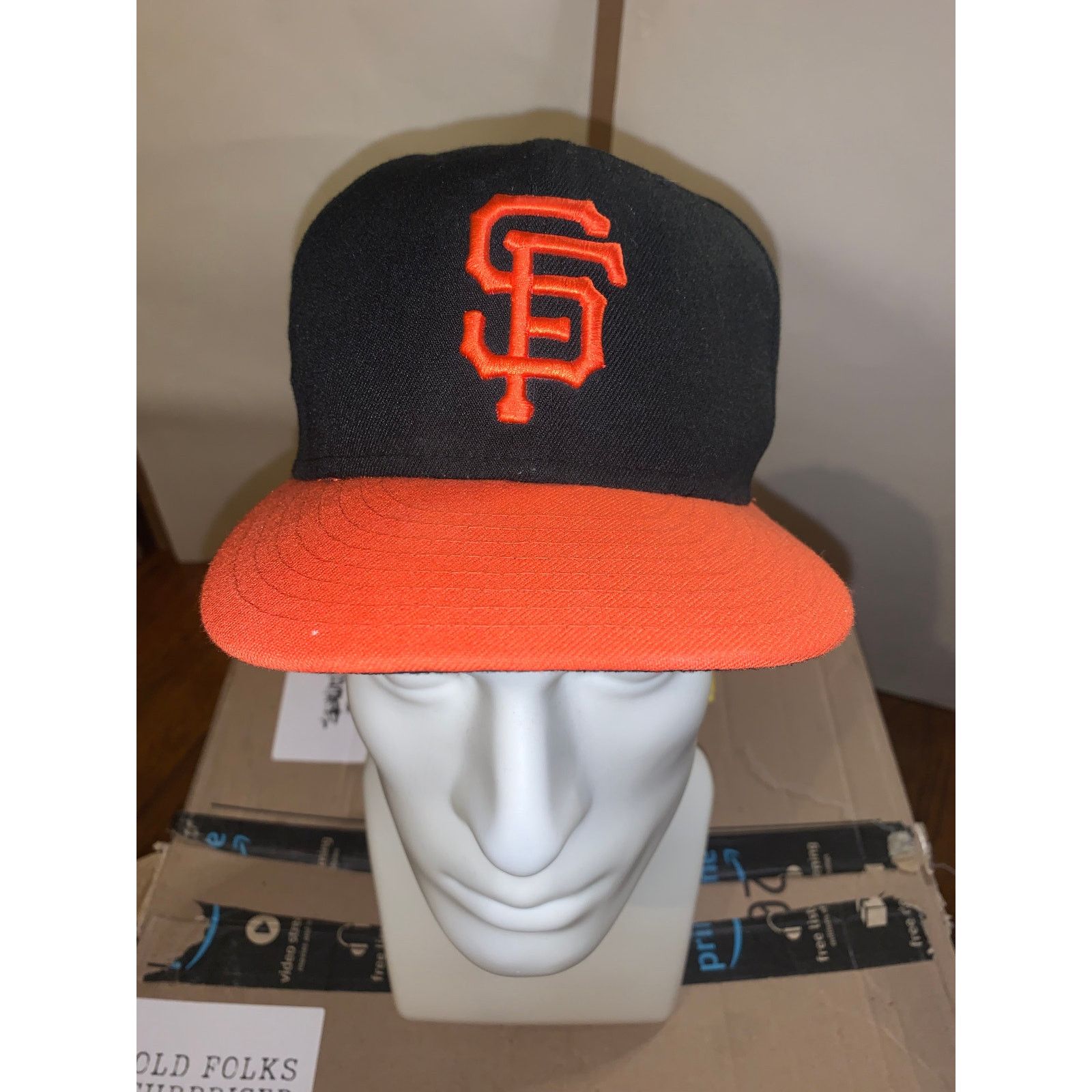 New Era × Stussy Stussy New Era Curly S fitted hat Orange 7 1/8