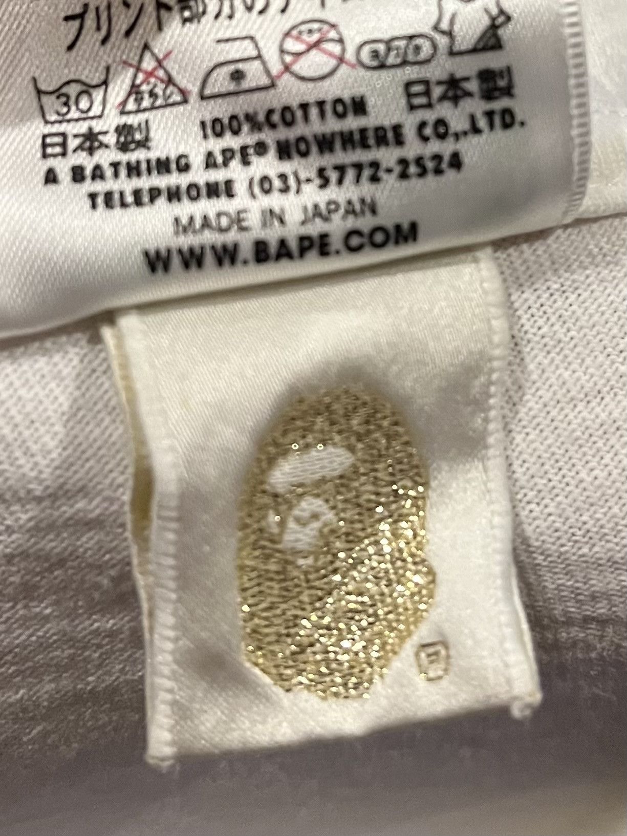 Bape Bape tee shirt Size US L / EU 52-54 / 3 - 4 Thumbnail
