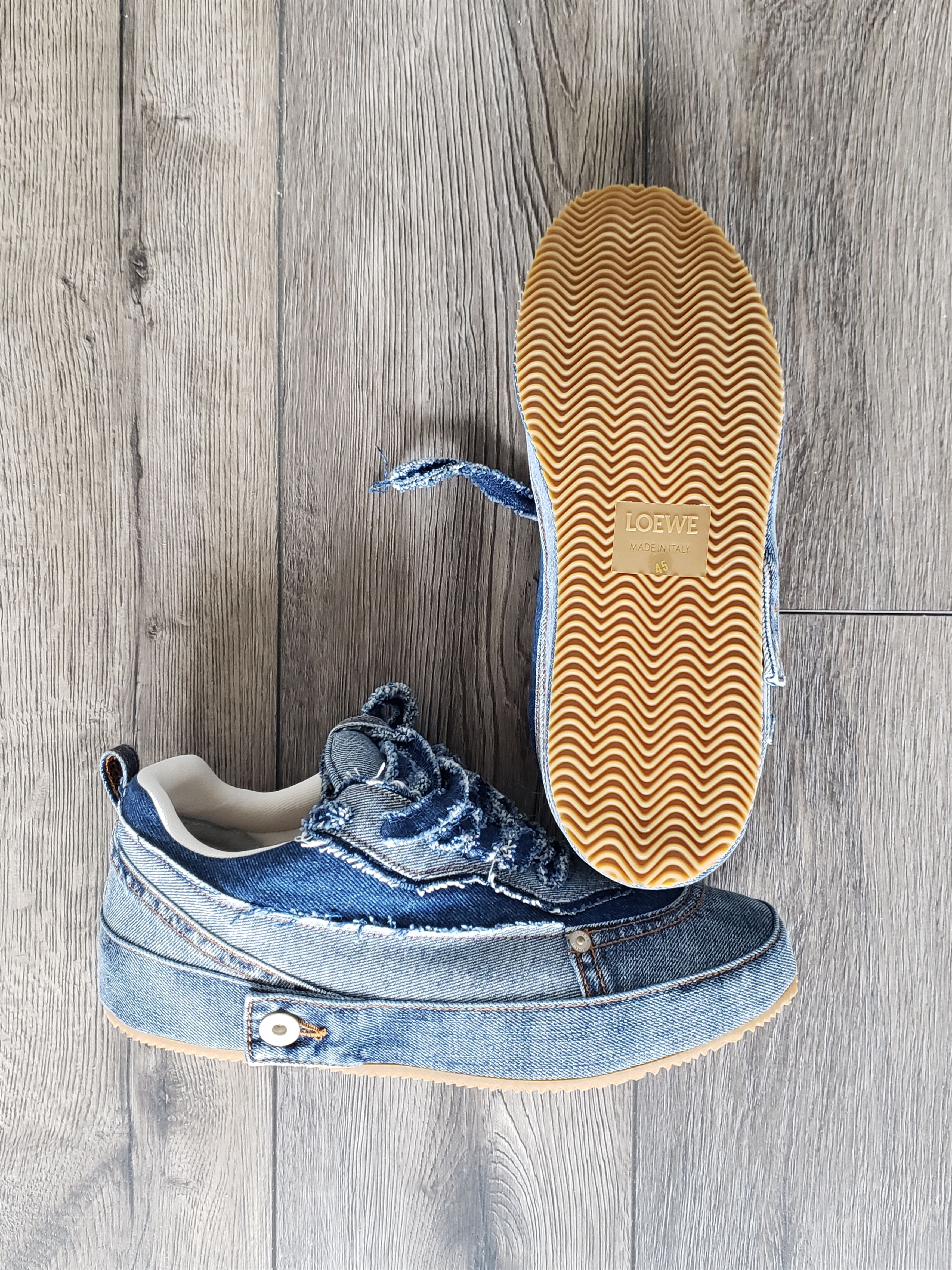 Loewe LOEWE Denim Low Top Sneakers Size US 12 / EU 45 - 7 Thumbnail