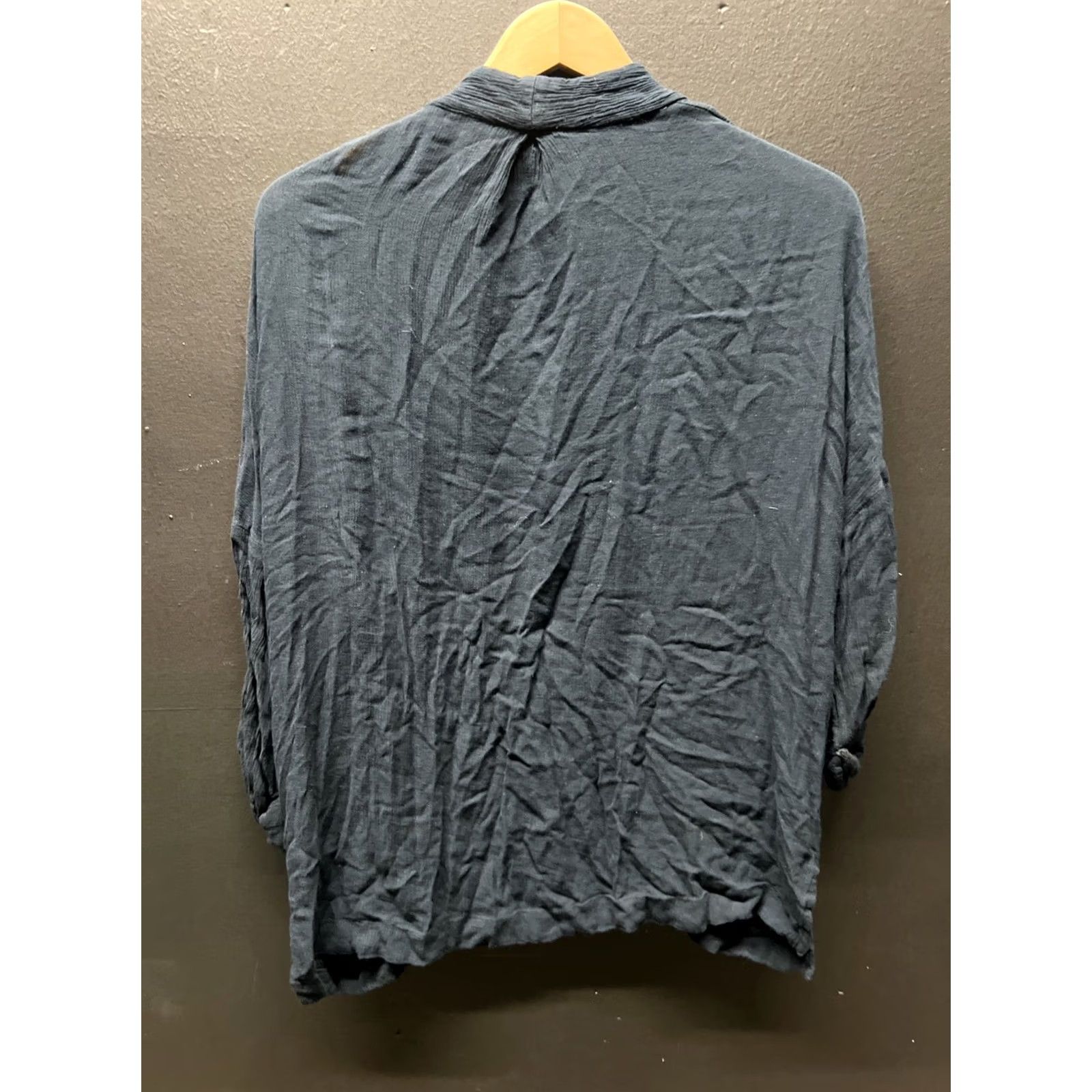 Abercrombie & Fitch Abercrombie & Fitch Cardigan Womens XS/S Blue Open Front Knit Pocketed 100% Cotton Size XS / US 0-2 / IT 36-38 - 3 Thumbnail