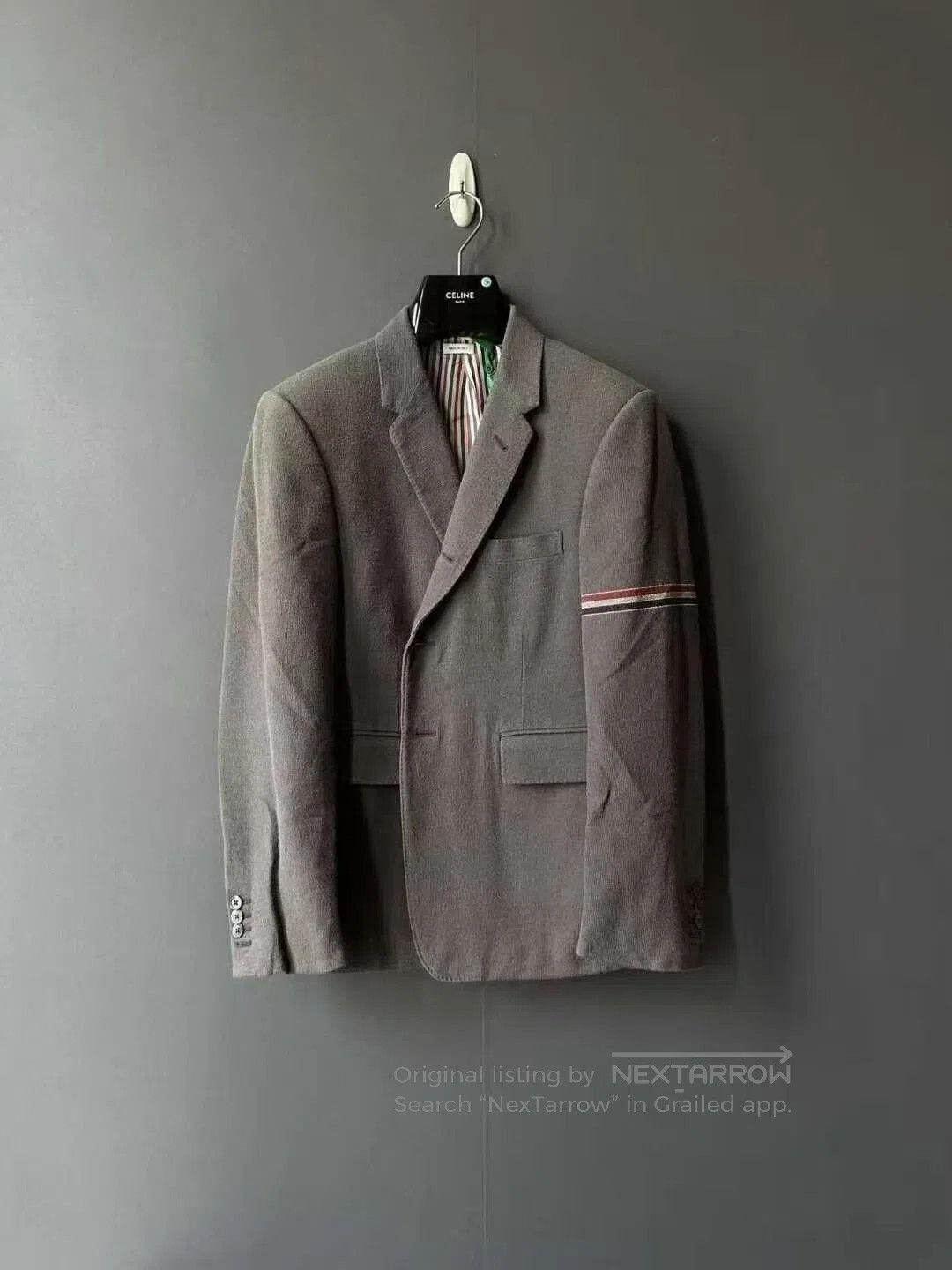 Thom Browne Thom Browne Burgundy Single Sleeve Badge Suit| Size US S / EU 44-46 / 1 - 1 Thumbnail