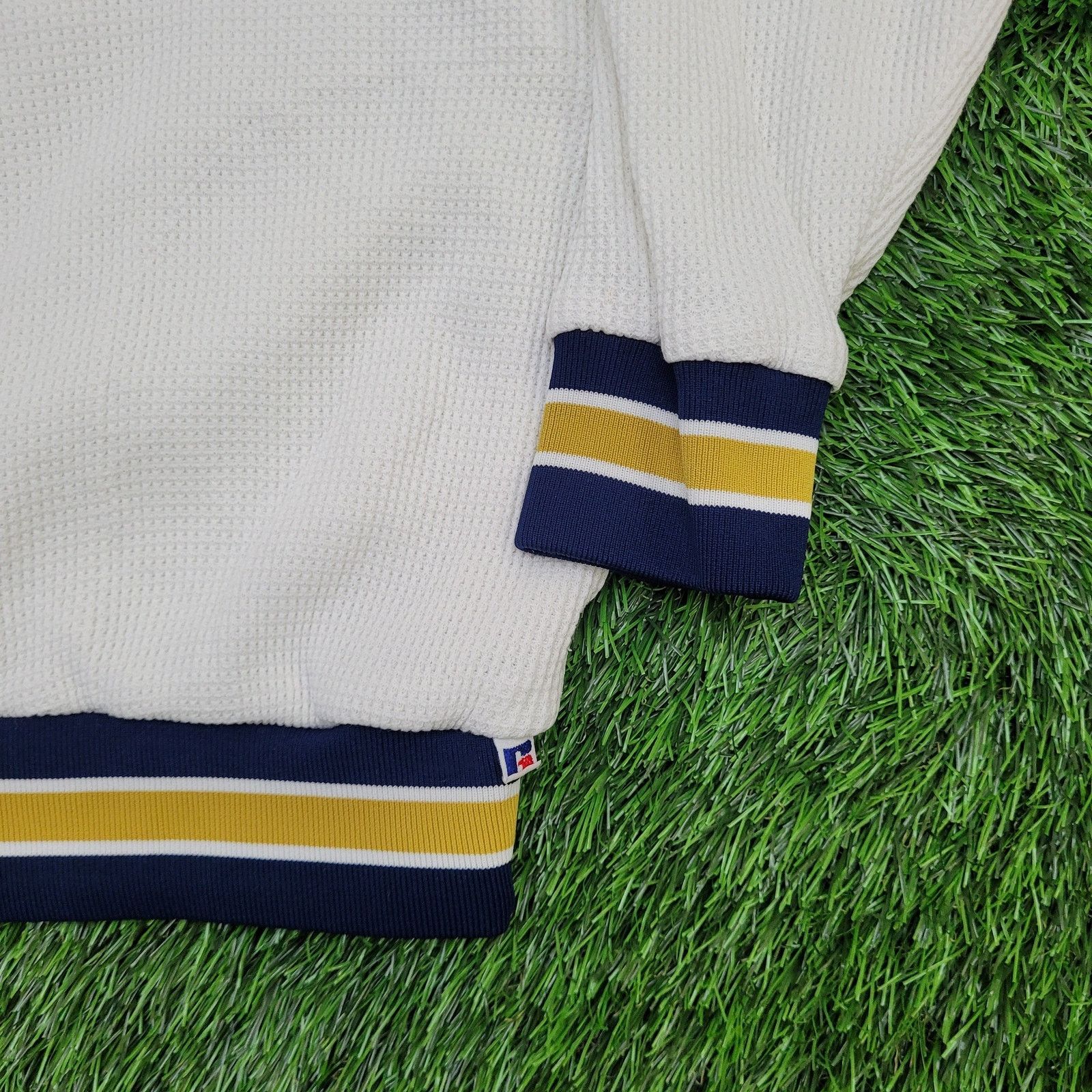 Russell Athletic Vintage 80s Russell Athletic Sweatshirt Women L 22x26 Waffle Size L / US 10 / IT 46 - 14 Thumbnail