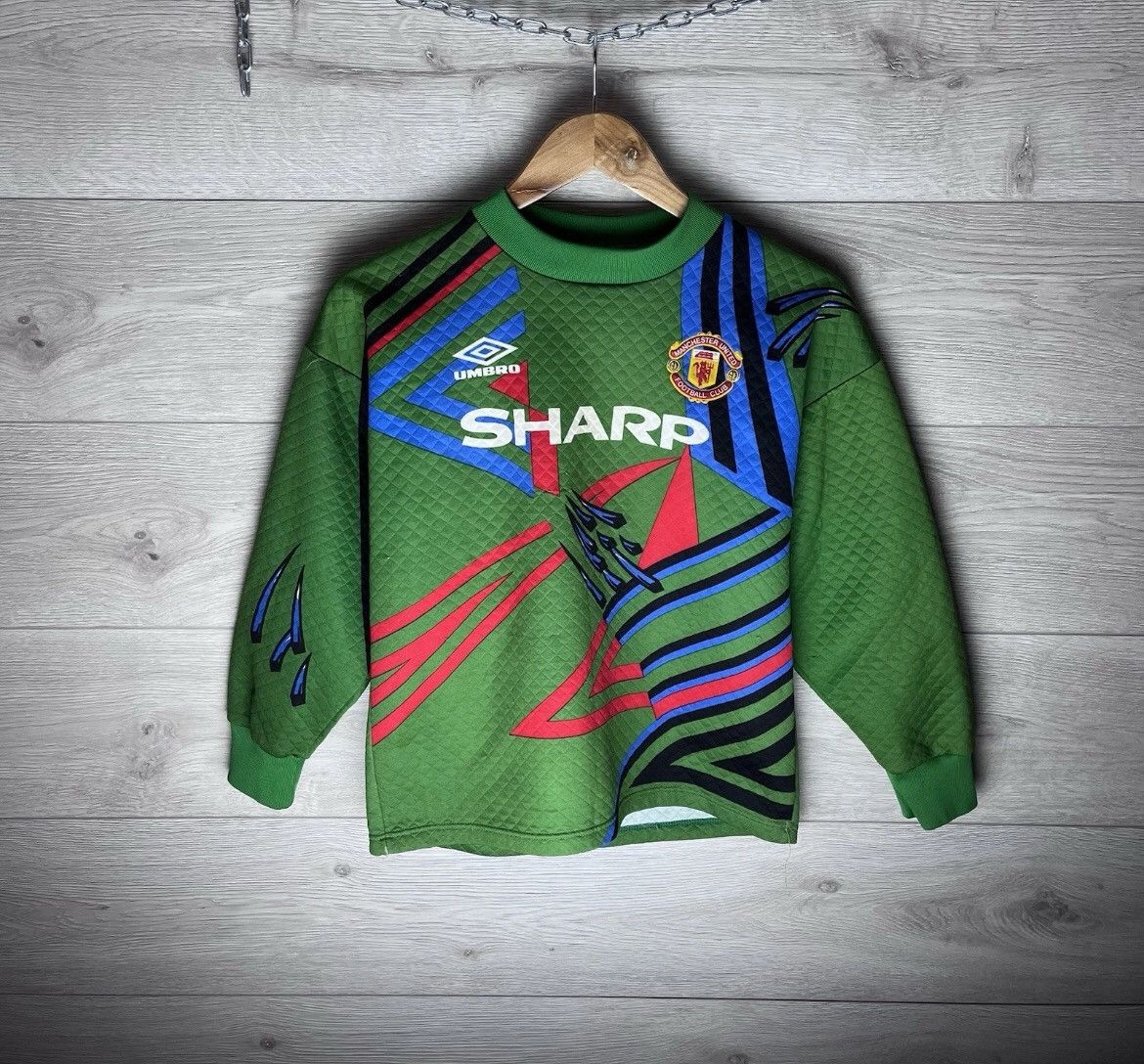 Umbro Vintage soccer long sleeve Manchester United #1 Umbro Size US XS / EU 42 / 0 - 1 Thumbnail