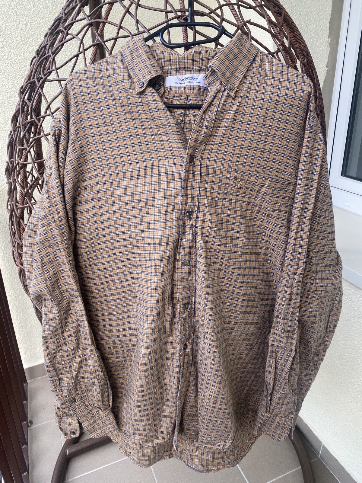 Burberry Vintage rare luxury fullprint burberry drip shirt button up Size US XL / EU 56 / 4 - 1 Thumbnail
