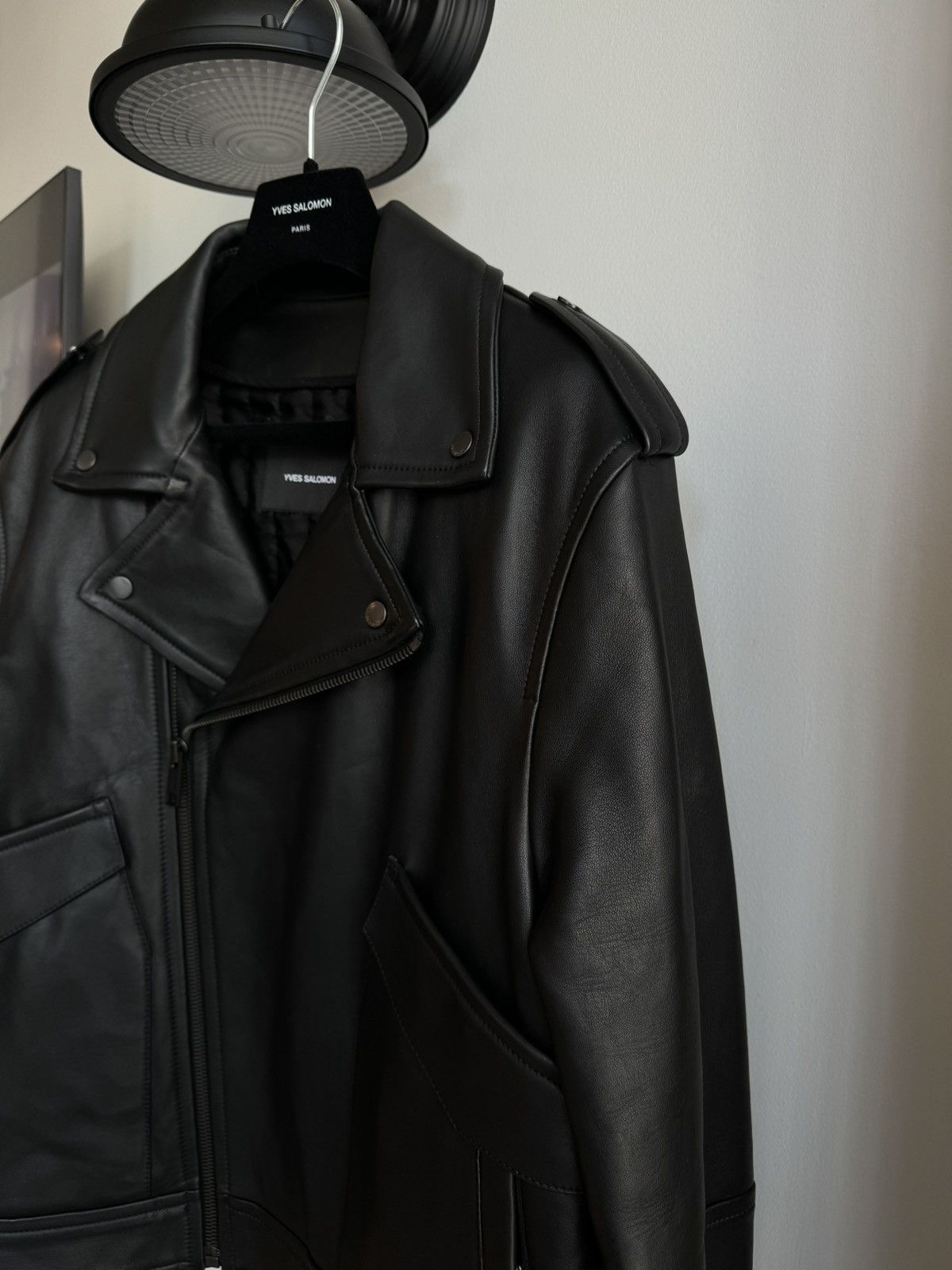 Yves Salomon Leather Jacket Size US L / EU 52-54 / 3 - 6 Thumbnail
