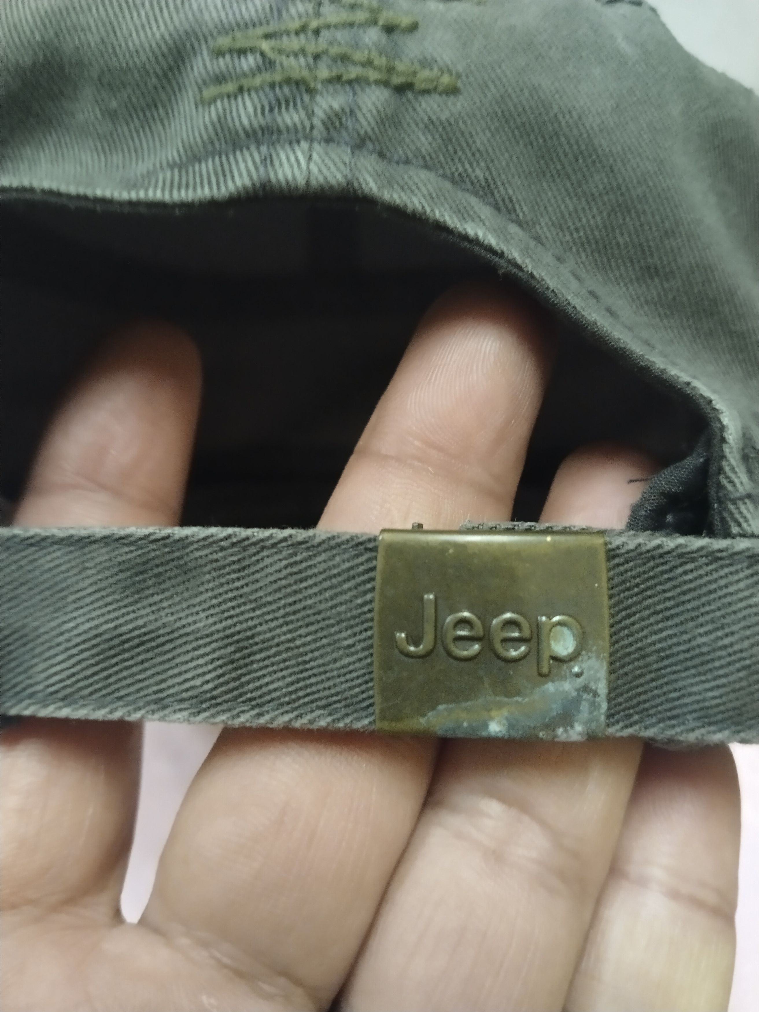 Japanese Brand JEEP VINTAGE STRUDED CADET DISTRESSED STYLE CAP HAT Size ONE SIZE - 7 Thumbnail