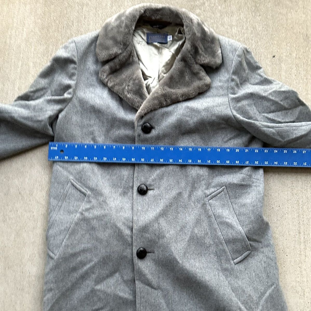 Pendleton Vtg Pendleton Virgin Wool Mid Length Coat Men's 42 Faux Fur Size US XL / EU 56 / 4 - 4 Thumbnail