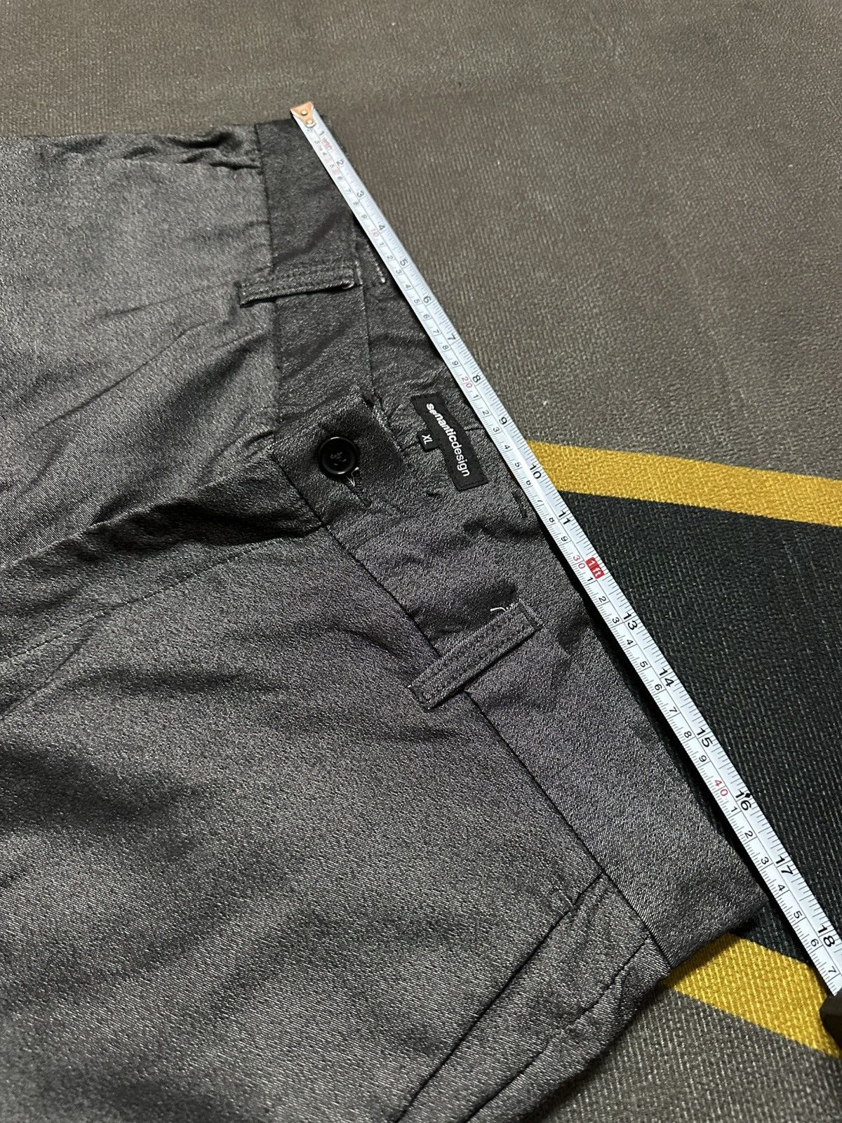 Japanese Brand × semanticdesign Semantic Design Gray Metallic Casual Pant Size US 33 - 12 Thumbnail