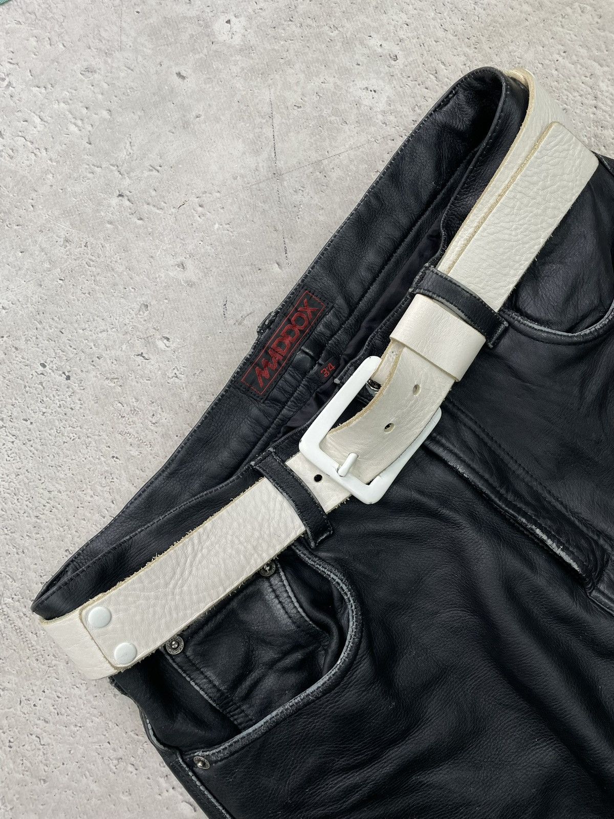 Diesel leather belt diesel big logo Japanese Style Punk Streetwear Size ONE SIZE - 4 Thumbnail