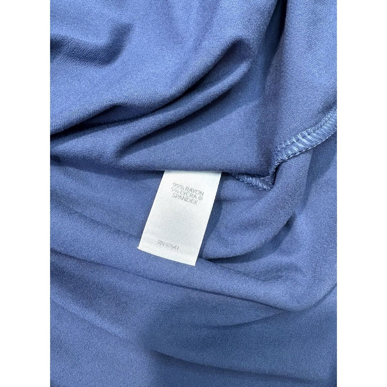 J. Jill J. Jill NWT Wearever Collection Twilight Blue Belted Tie Waist Dress L Knit Jersey Long Sleeve A-Line Solid Dress Size L / US 10 / IT 46 - 6 Thumbnail