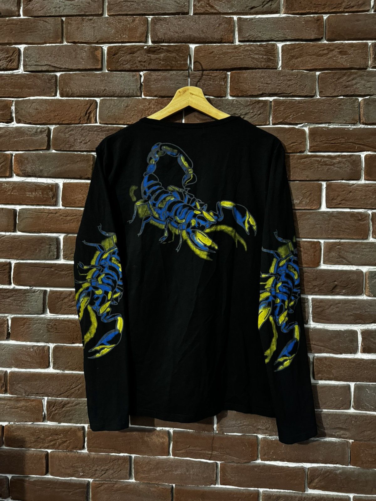 Christian Audigier Vintage Y2k Rhinestone Skull Scorpio Longsleeve Hype XL BLAC Size US XL / EU 56 / 4 - 2 Thumbnail