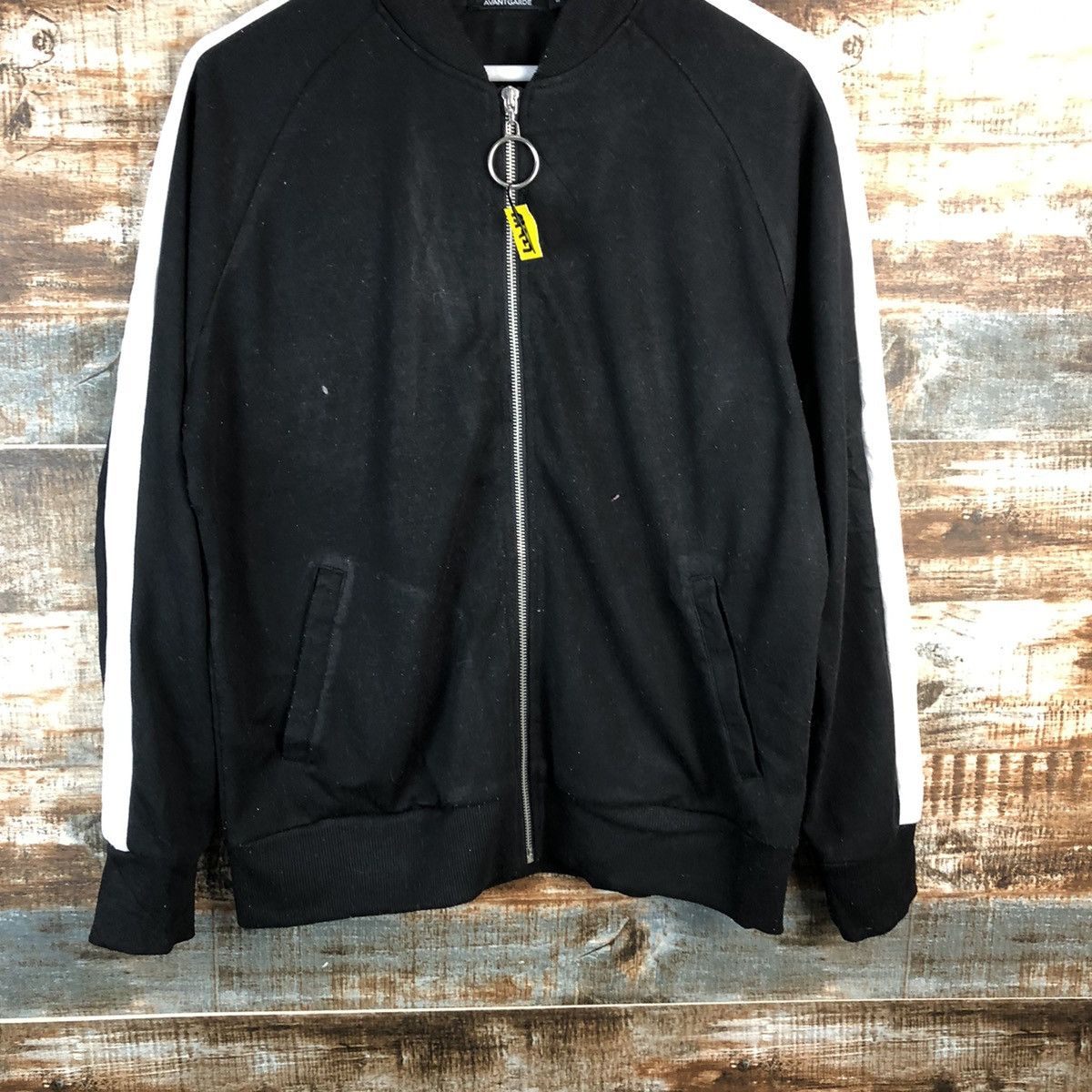 Japanese Brand × Vintage Avail Avant Garde Black Sweather #A1927 Size US L / EU 52-54 / 3 - 3 Thumbnail