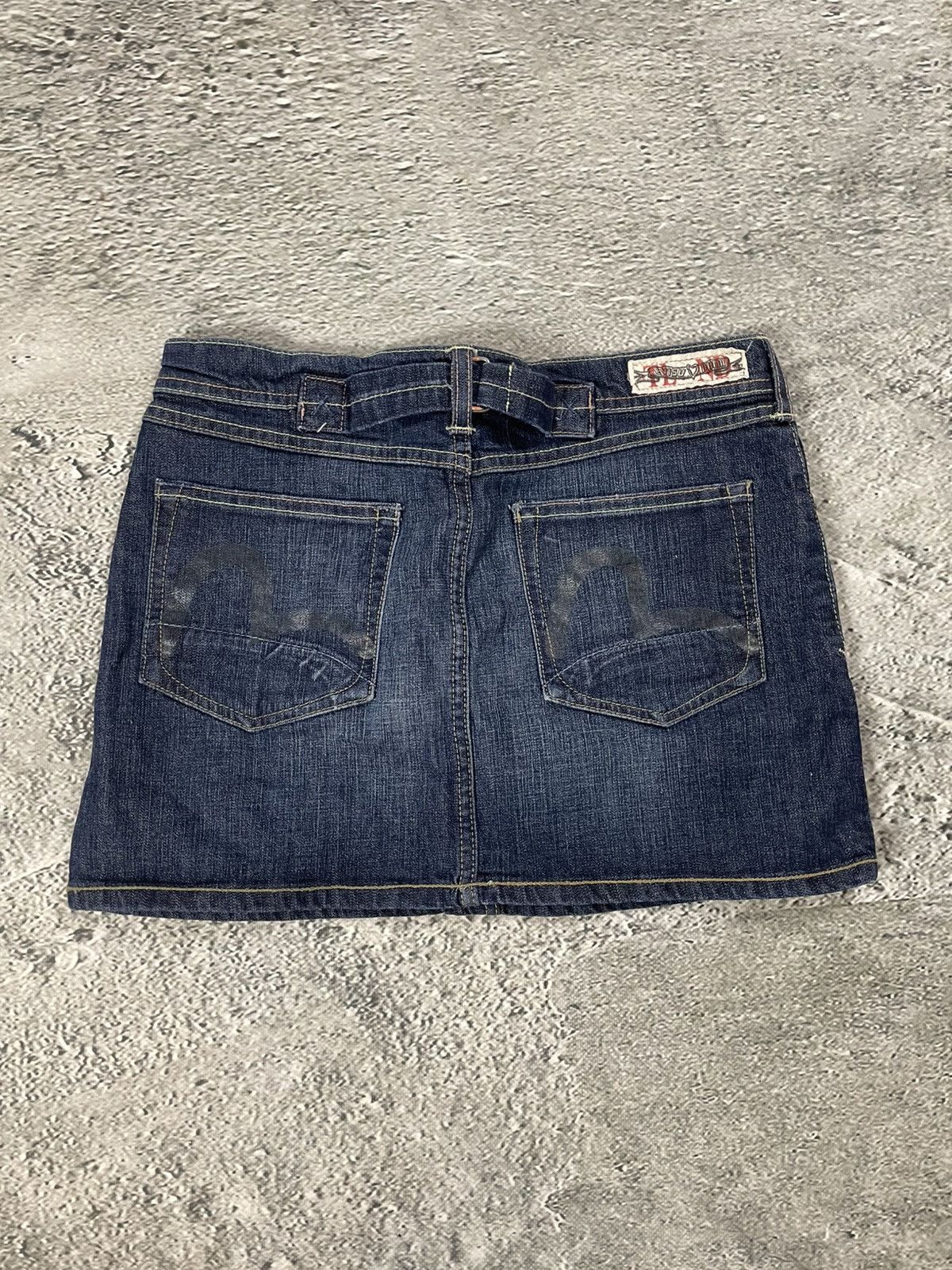 Evisu Evisu x Puma vintage navy skirt black seagulls Y2K Size 29" - 1 Thumbnail