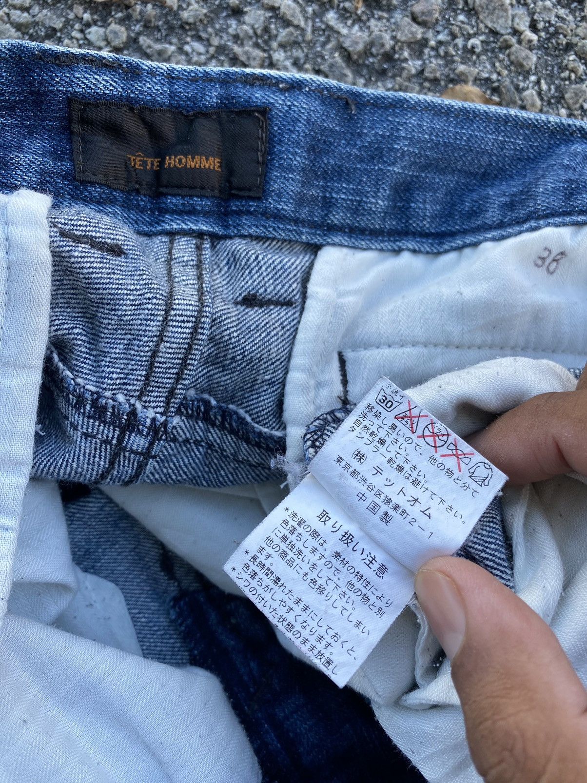 Issey Miyake Vintage Tete Homme By Issey Miyake Denim Pants Size US 32 / EU 48 - 20 Thumbnail