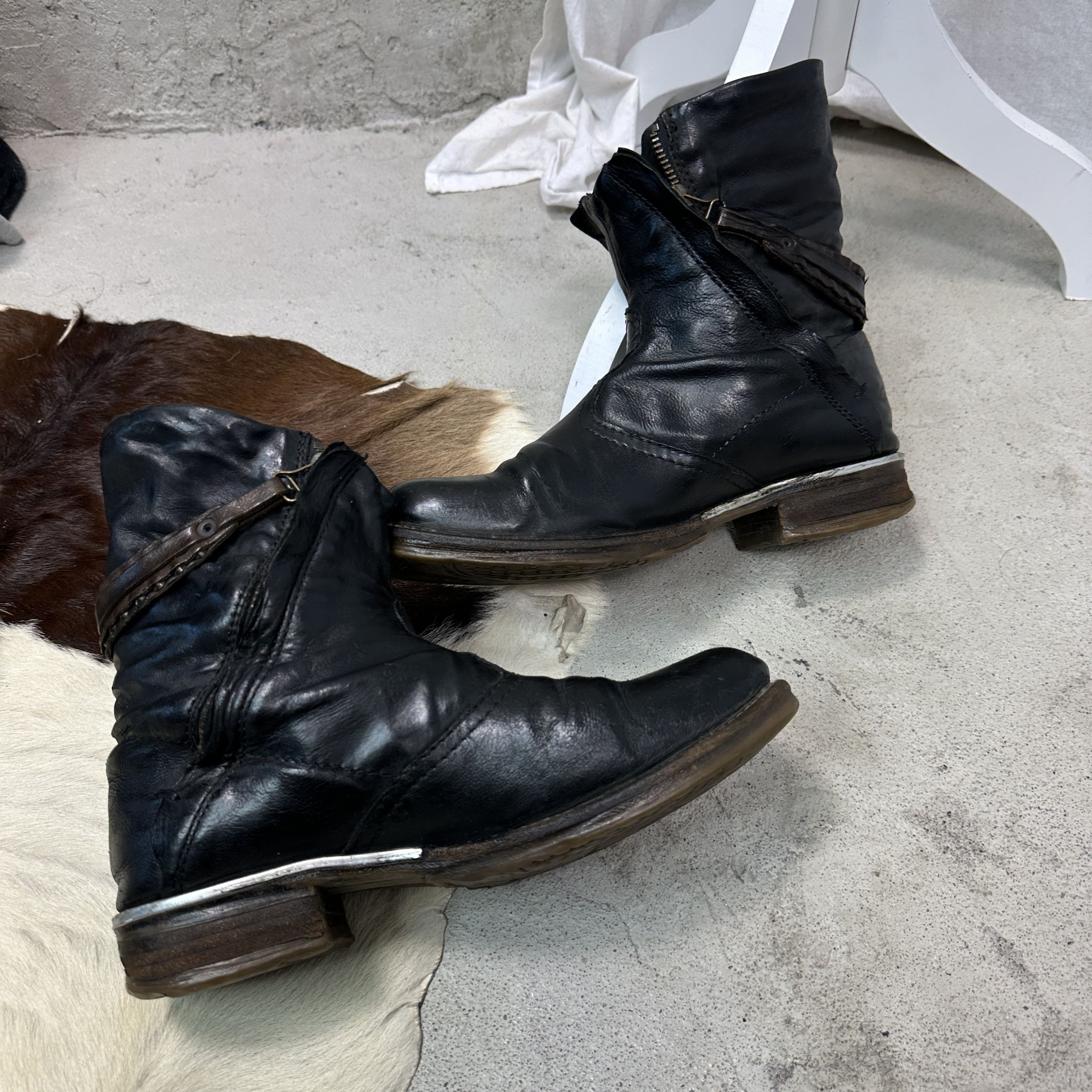 A.S.98 Vintage Avant Garde Leather A.S.98 Airstep Pirate Boots Y2K Size US 9 / IT 39 - 5 Thumbnail