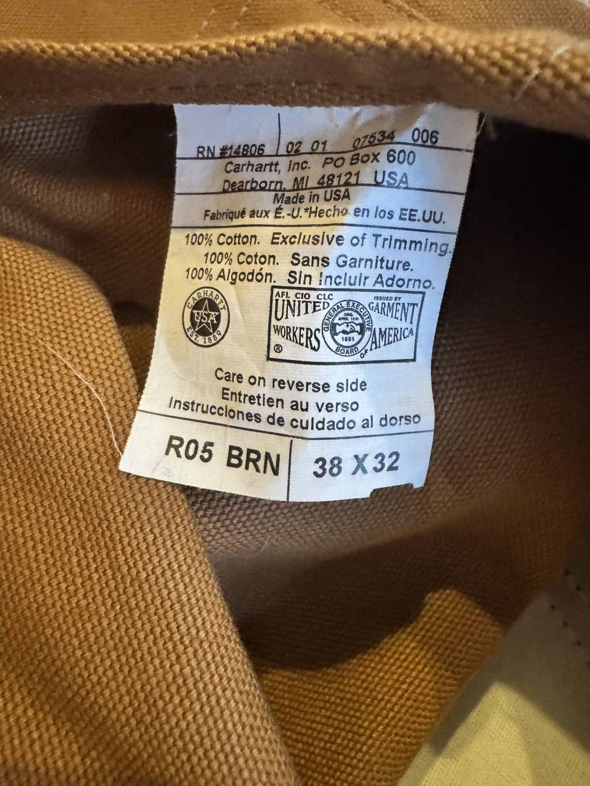 Carhartt Carhartt Light Brown Overalls Size US 32 / EU 48 - 3 Thumbnail