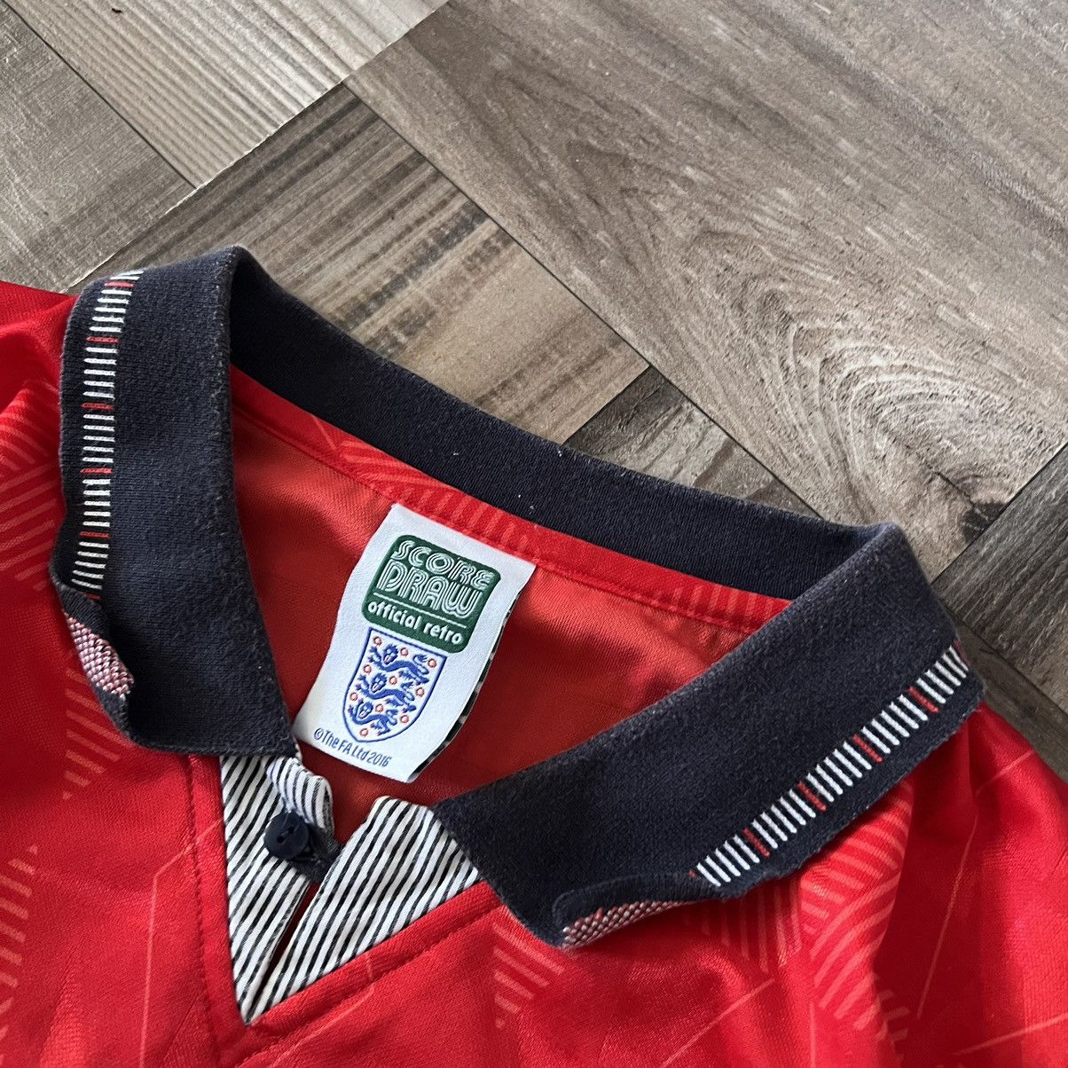 Vintage Soccer Jersey England Official Retro Size US L / EU 52-54 / 3 - 4 Thumbnail