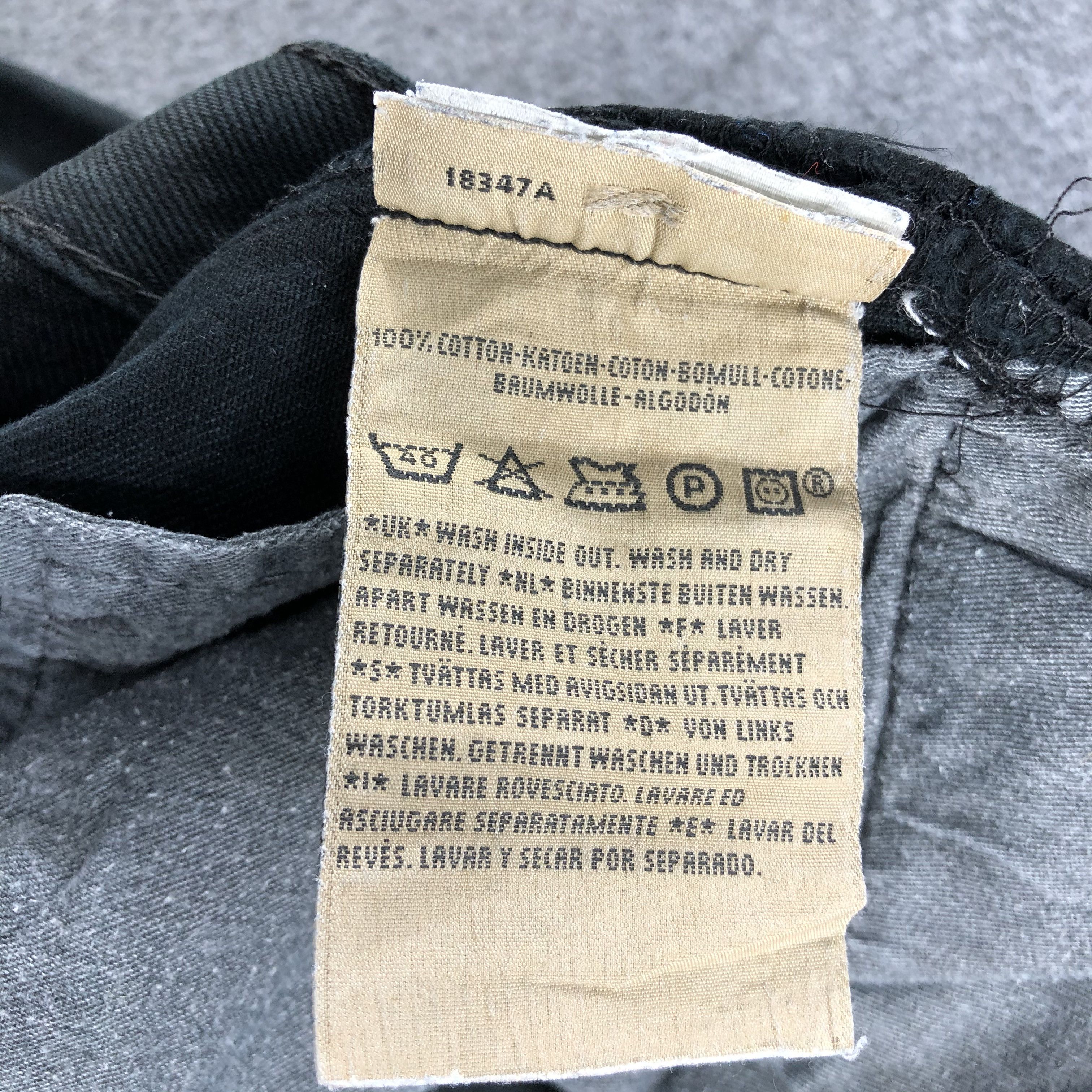 Levi's Vintage 90s Levis 501 Faded Black Jeans-J1531 Size US 29 - 11 Thumbnail