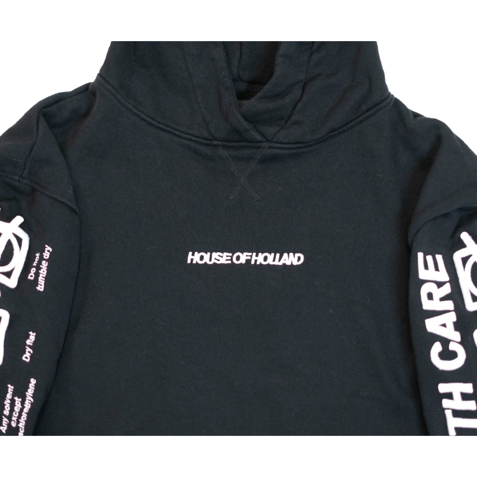 House Of Holland VINTAGE House of Holland Hoodie Sweatshirt Mens Womens 8 US 23x26 Black 100% Cotton Crew Neck Pullover Logo Embroidered Design Size M / US 6-8 / IT 42-44 - 3 Thumbnail