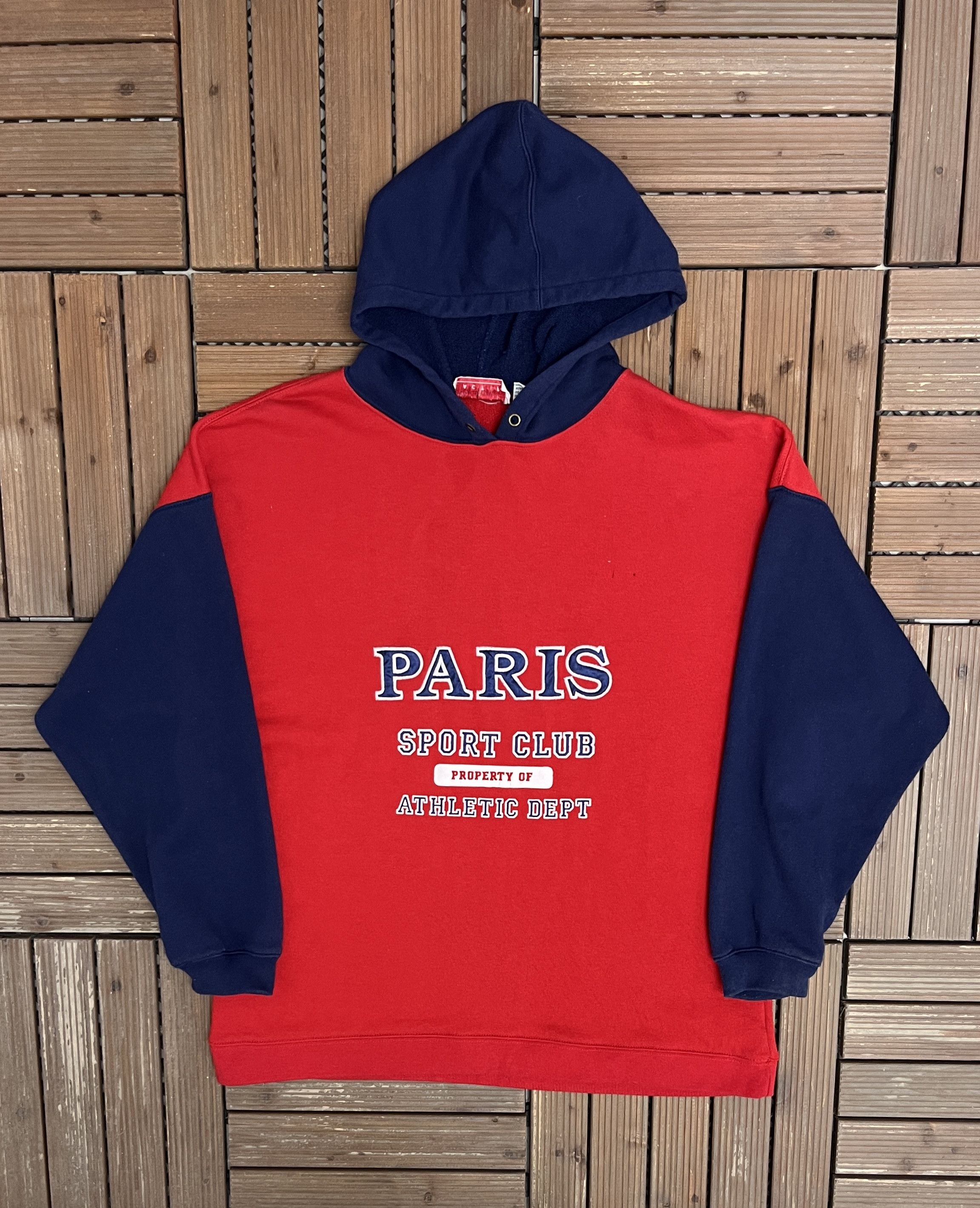 Vintage Paris Sport Club Athletic Dept Vintage Red Hoodie Size US M / EU 48-50 / 2 - 1 Thumbnail