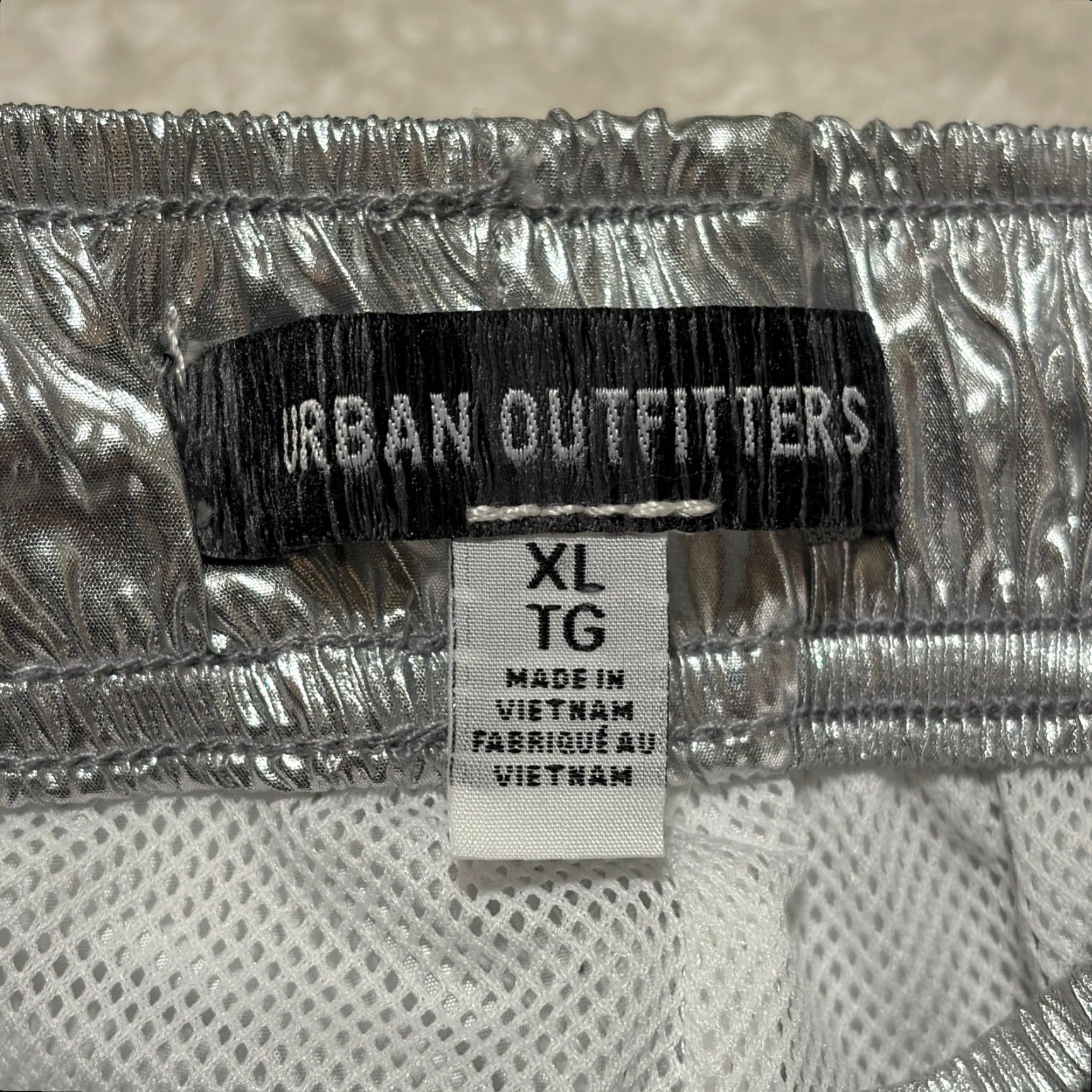Urban Outfitters Urban Outfitters Pants Mens XL Silver Track Relaxed Polyester Woven Size US 36 / EU 52 - 3 Thumbnail