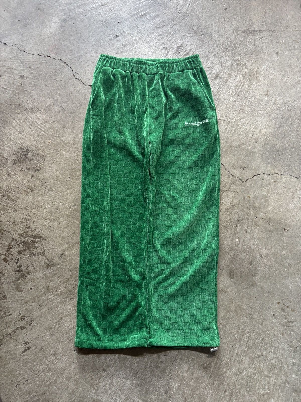 Vintage fivelgene green baggy streetwear sweatpants Size US 35 - 1 Thumbnail