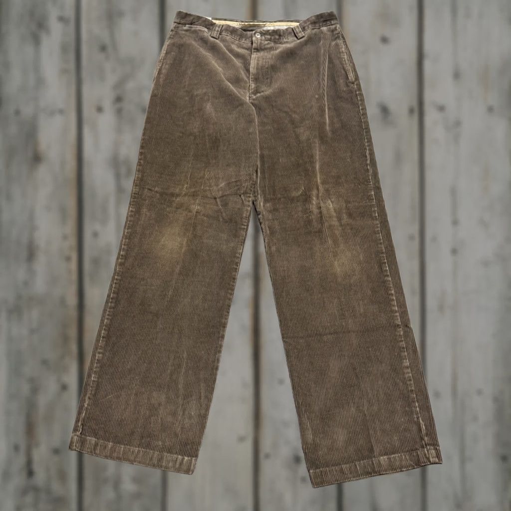 Dockers VTG Dockers Corduroy Pants Straight Fit 36x34 Brown Faded 90s Paper Tag Mens Regular Size US 36 / EU 52 - 1 Thumbnail