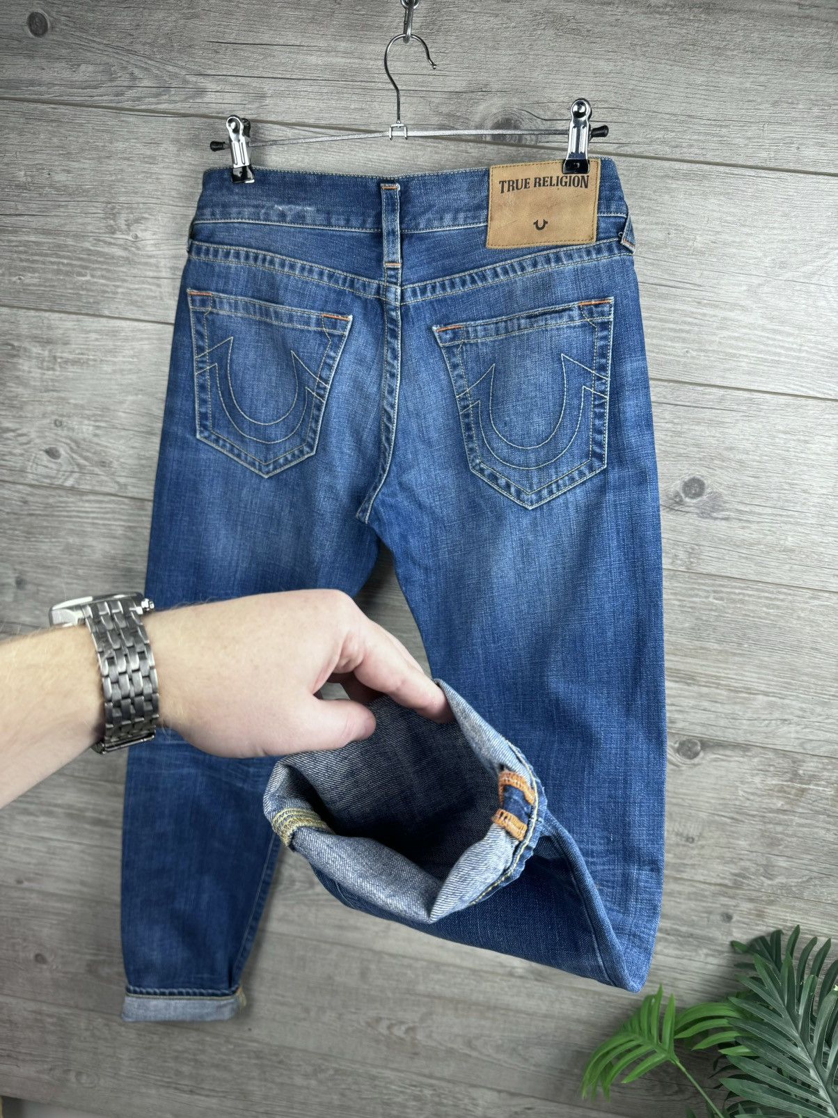 True Religion True Religion Jeans Japanese Big Logo Size 31 Size US 31 - 2 Thumbnail