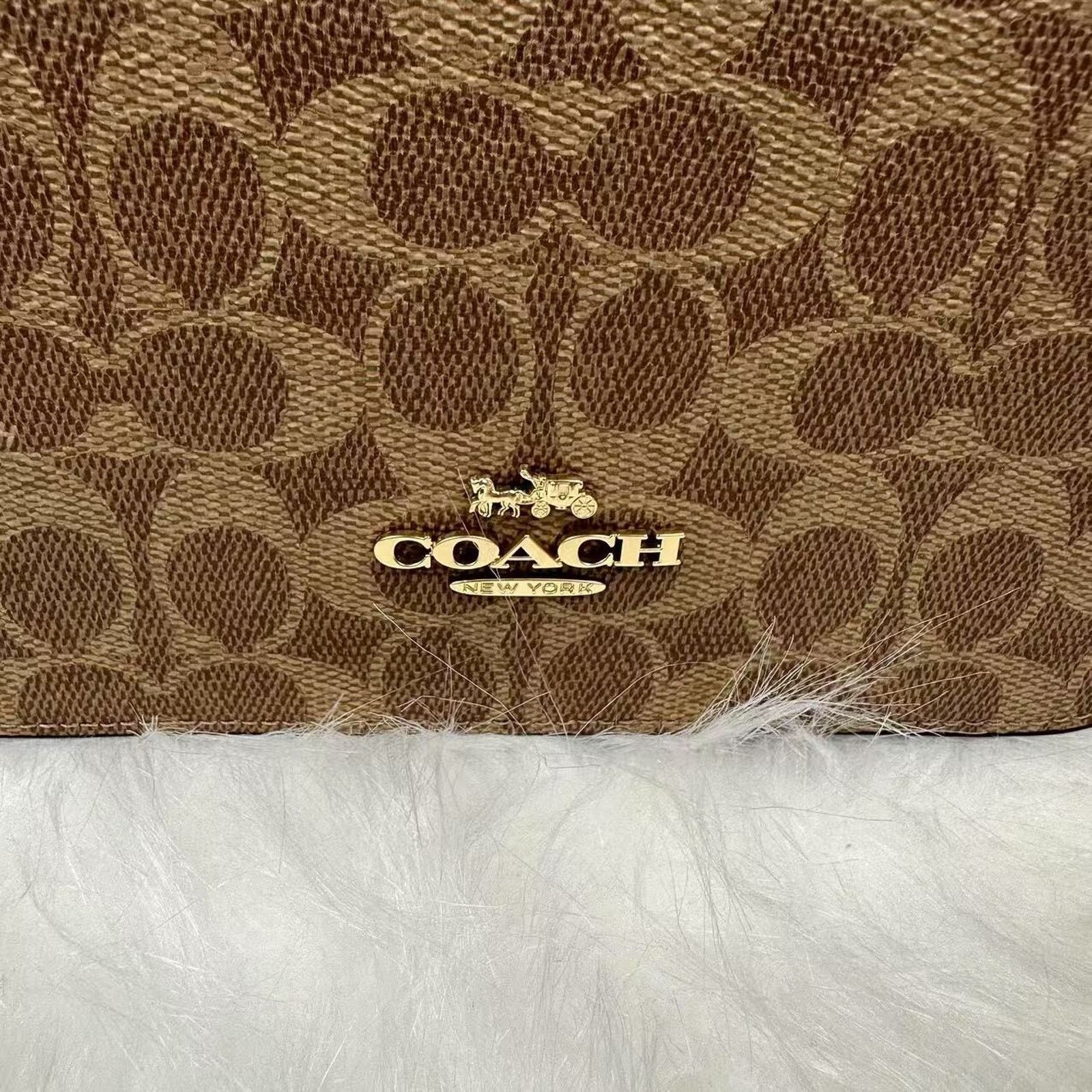 Coach Coach Quinn Bag Signature Canvas Floral Chain In Tan/Brown Size ONE SIZE - 11 Thumbnail
