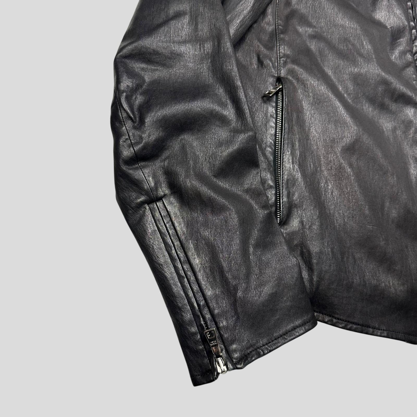 Prada Prada Milano 2013 Lambskin Leather Biker Pocket Jacket - L Size US L / EU 52-54 / 3 - 5 Thumbnail