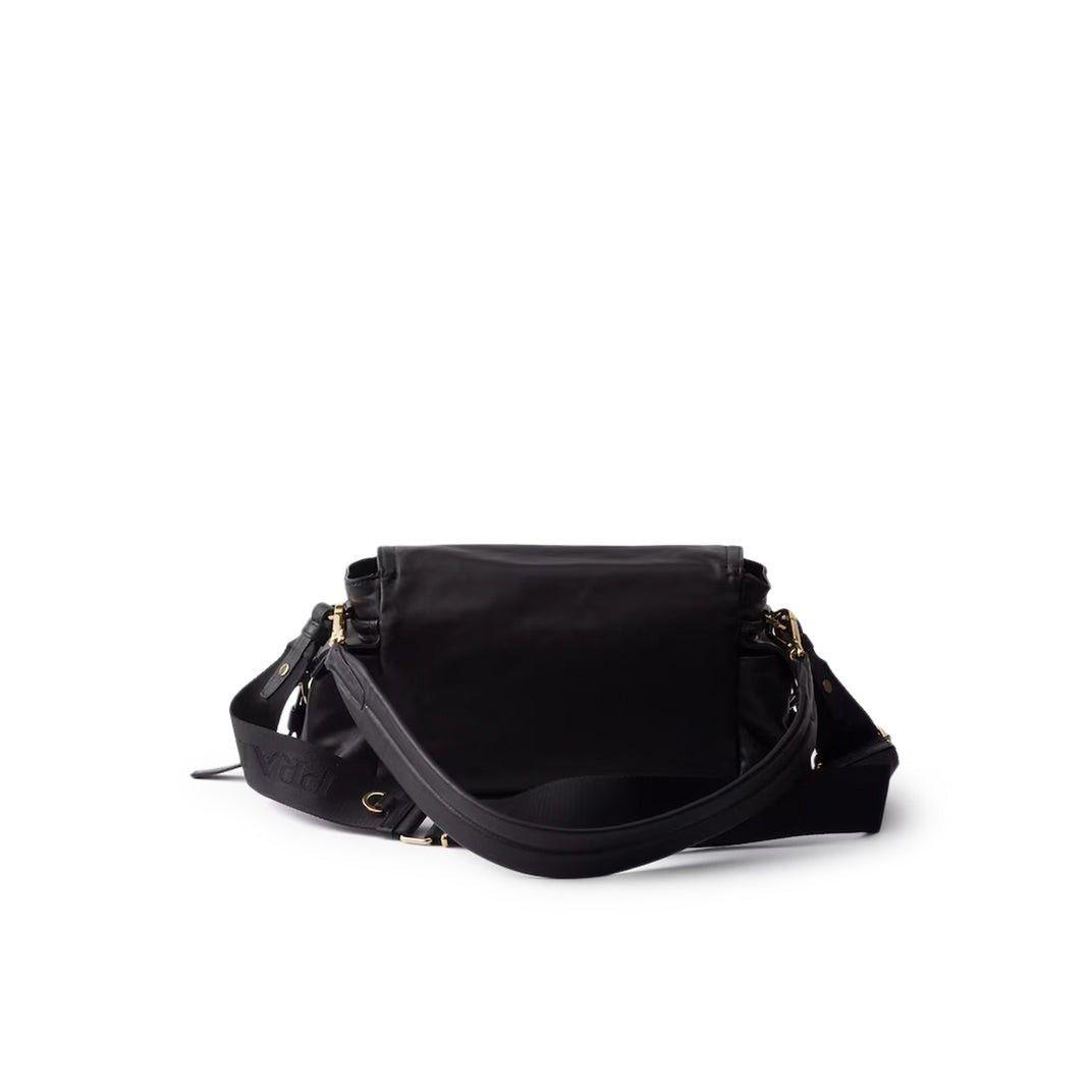 Prada PRADA Explore Medium Black Nappa Leather Shoulder Bag New & Size ONE SIZE - 3 Thumbnail