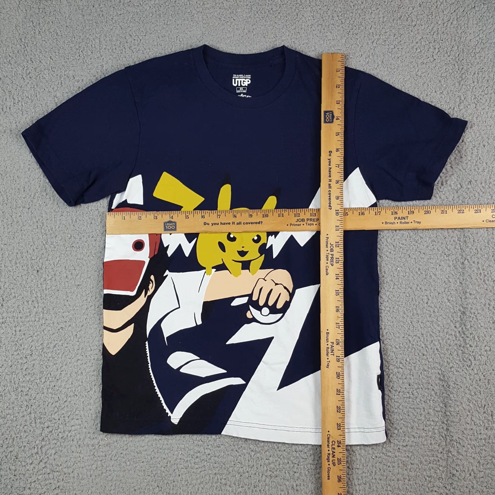Uniqlo Uniqlo Pikachu UTGP T-Shirt XS Mens Cartoon Anime 90s Vintage Blue Cotton Crew Neck Short Sleeve Embroidered Logo Graphic Print Pokémon Size US XS / EU 42 / 0 - 8 Thumbnail