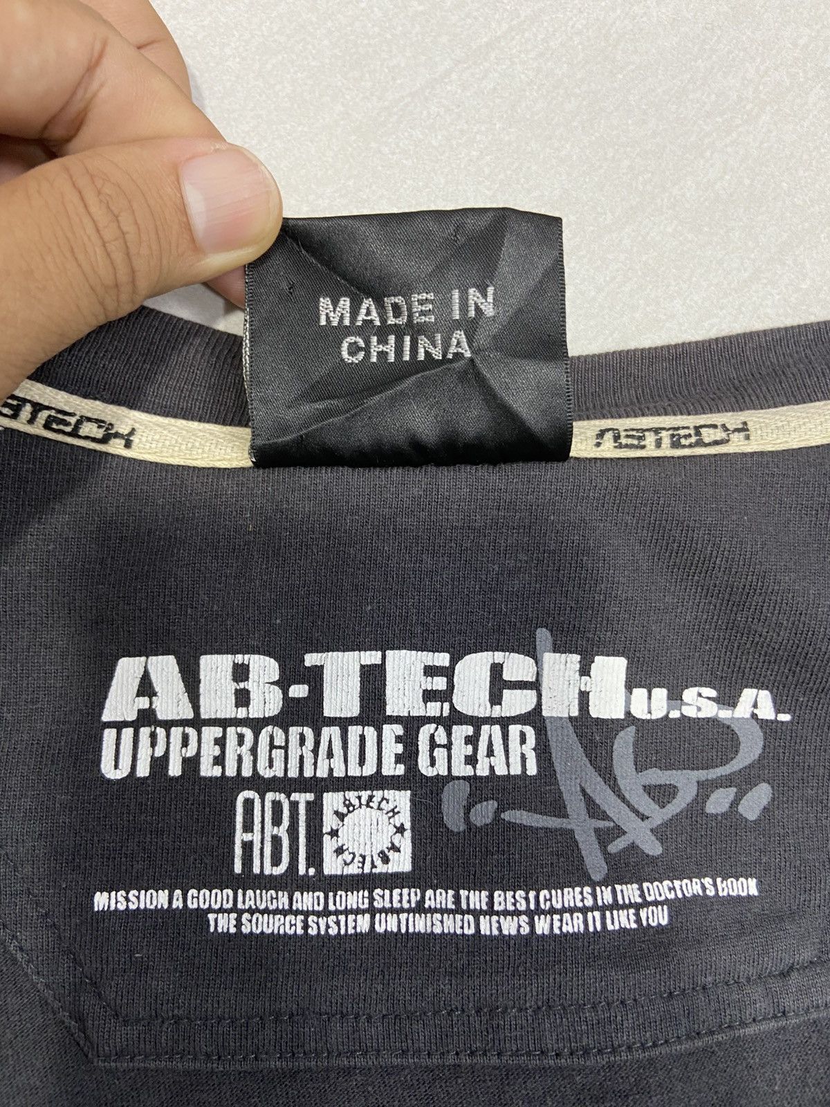 Japanese Brand AB TECH Big logo pullover sweatshirt Size US XL / EU 56 / 4 - 9 Thumbnail