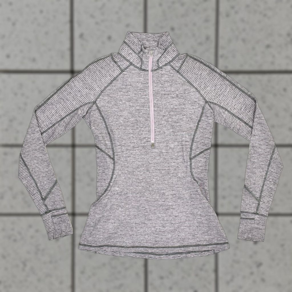 Lululemon Lululemon Jacket Women's Striped Gray & Purple Regular Size 8 - Zip - Polyester Outer Shell - Long Sleeve - Basic Jacket - Casual - Regular Size M / US 6-8 / IT 42-44 - 1 Thumbnail