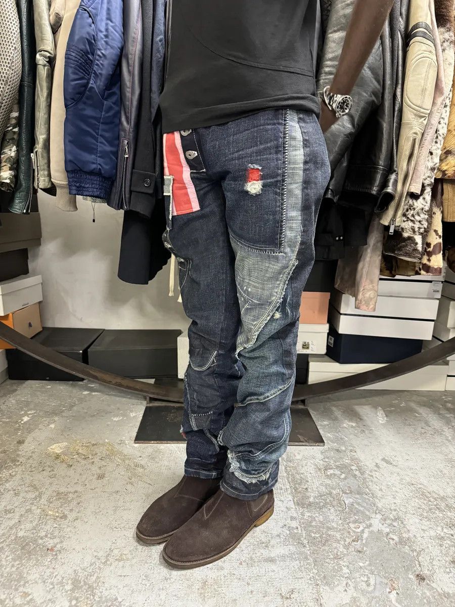 Marithe + Francois Girbaud 2000s Marithé + François Girbaud Navy Denim Jeans Size US 32 / EU 48 - 3 Thumbnail