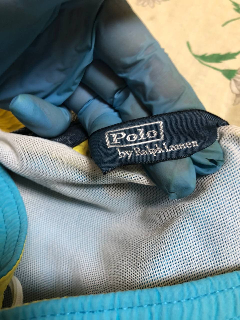 Polo Ralph Lauren Polo Ralph Lauren Mens Swim trunks Large Light Blue Size US 34 / EU 50 - 8 Thumbnail