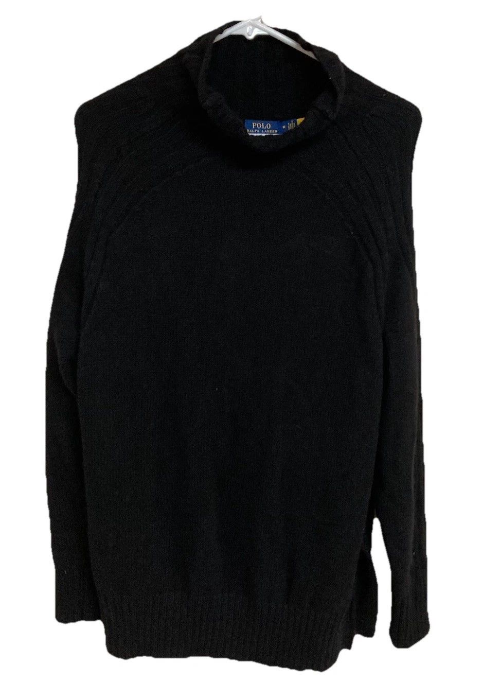 Polo Ralph Lauren Polo Ralph Lauren Sweater Wool Cashmere Knit Black Sz M Size US M / EU 48-50 / 2 - 1 Thumbnail