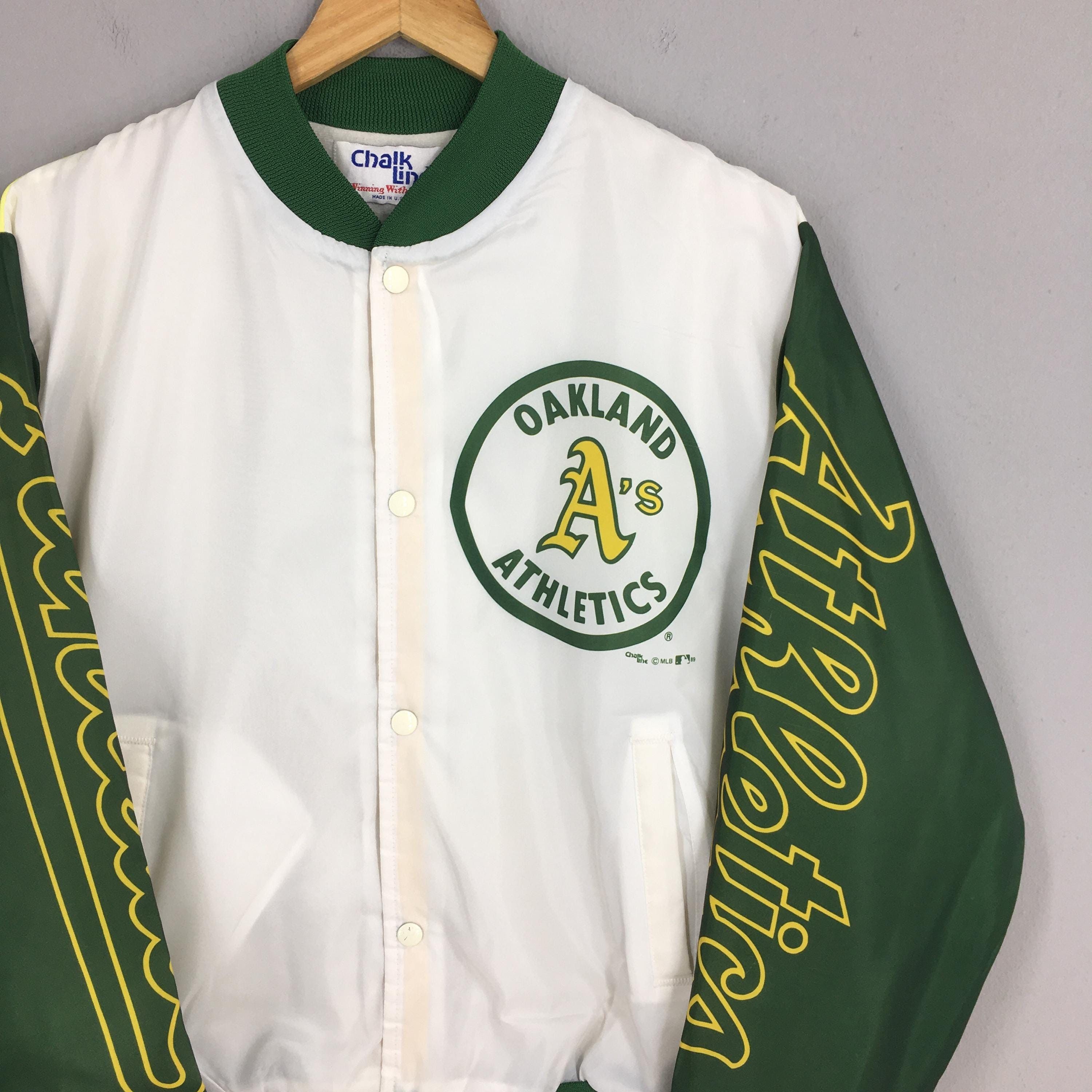Chalk Line Vintage 90s Oakland Athletics MLB Fanimation Jacket Large Size US L / EU 52-54 / 3 - 4 Thumbnail